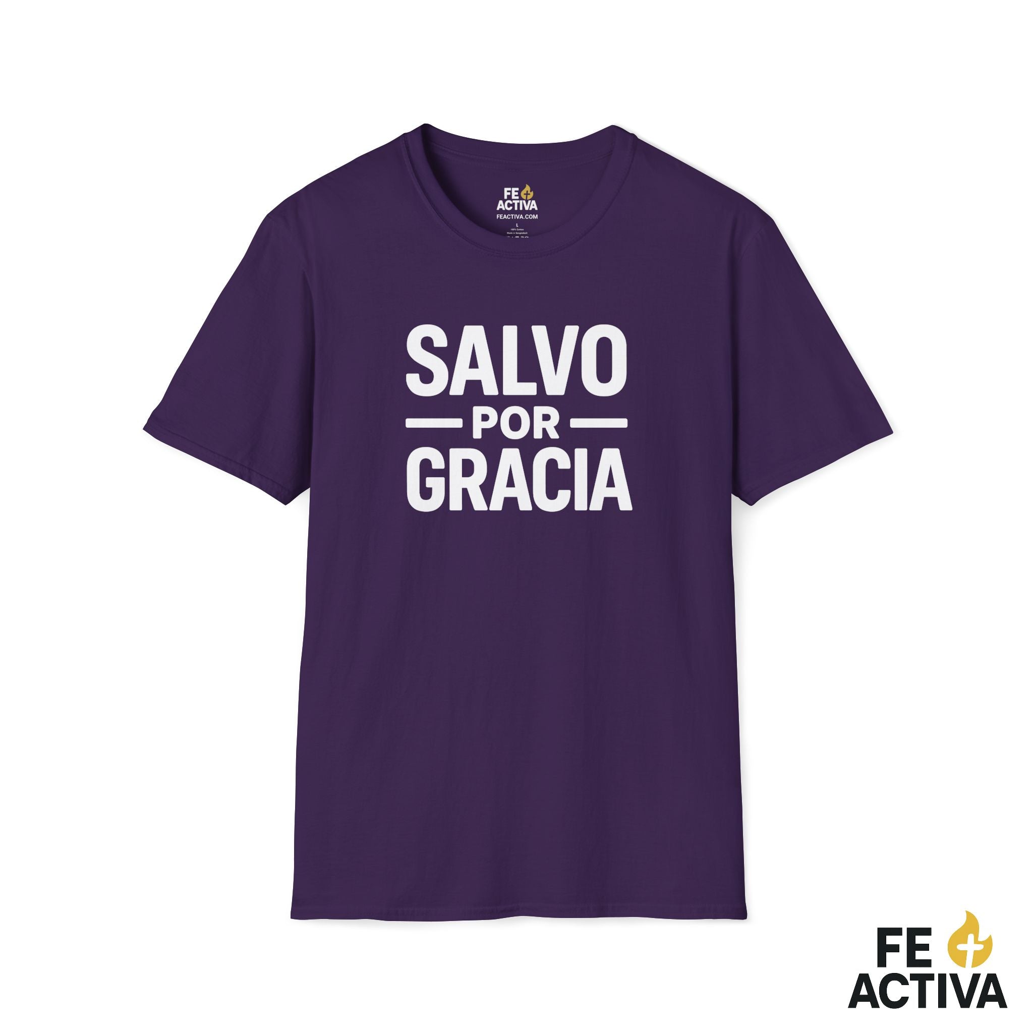 Salvo por Gracia | Camiseta Cristiana | Fe Activa