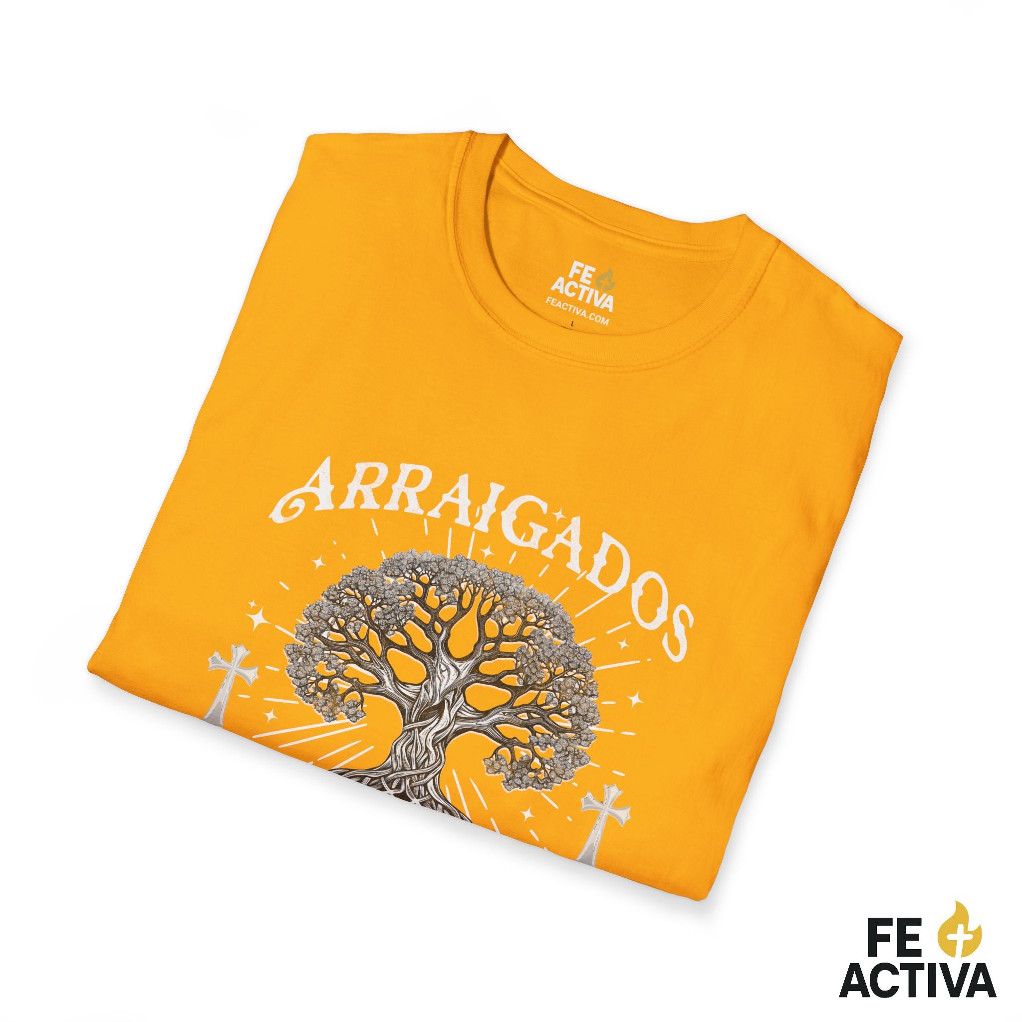 Arraigados en Cristo – Colosenses 2:7 | Camiseta Cristiana | Fe Activa