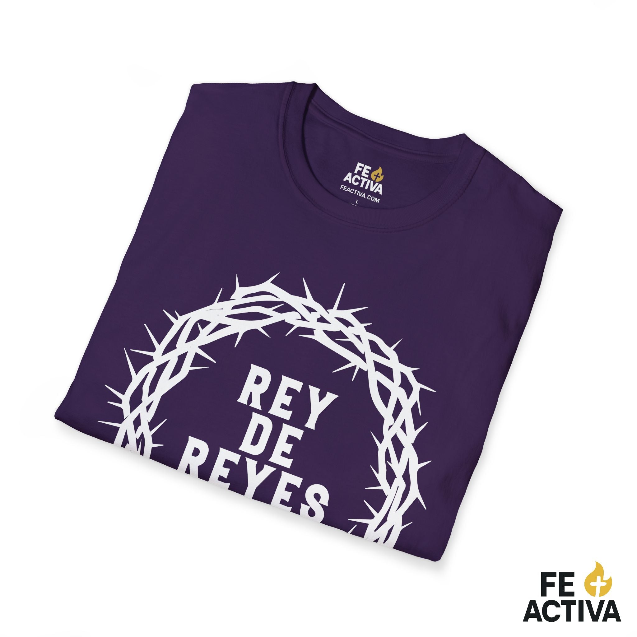 Rey de Reyes – Apocalipsis 19:16 | Camiseta Cristiana | Fe Activa