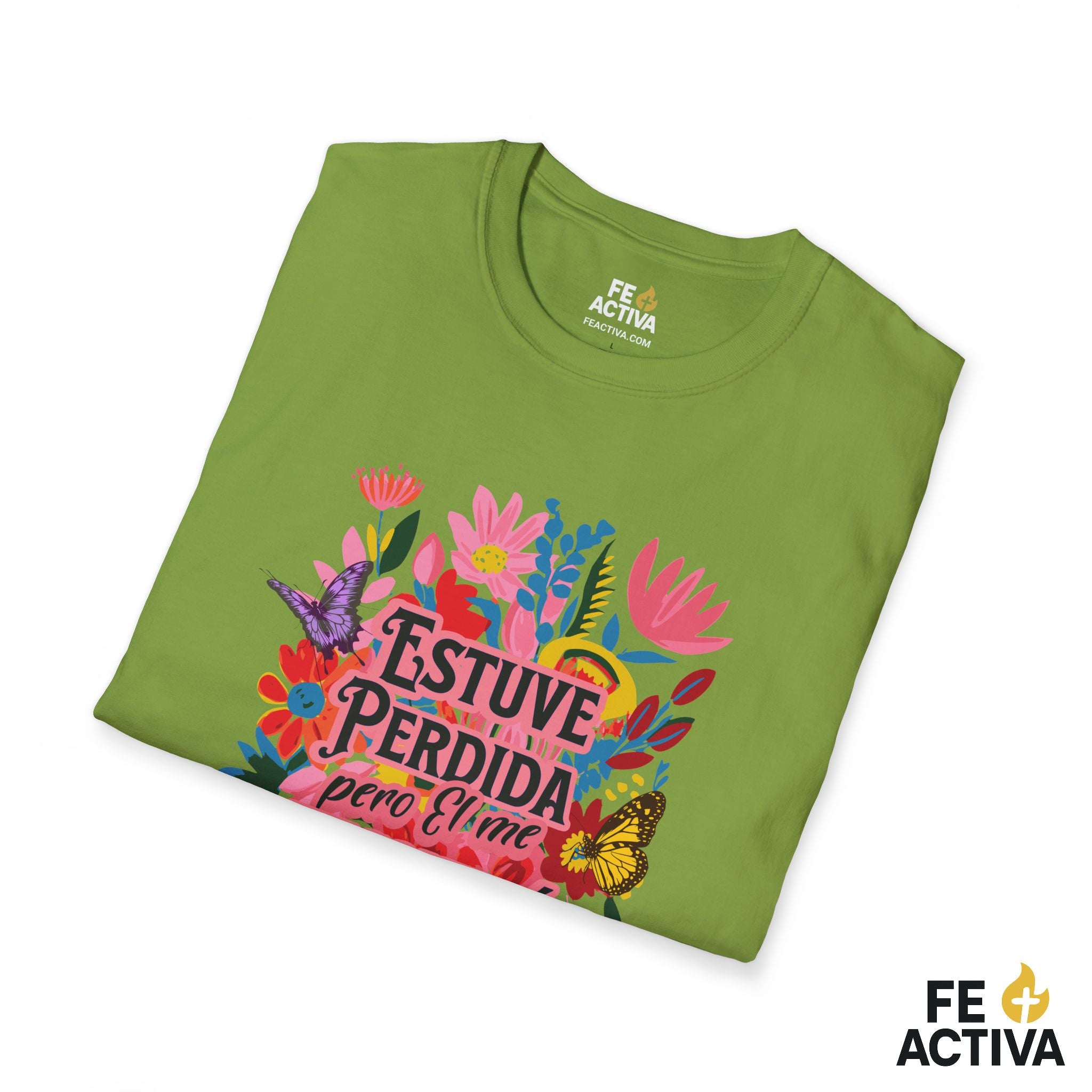 Estuve Perdida, pero Él me Encontró – Lucas 15:24 | Camiseta Cristiana | Fe Activa