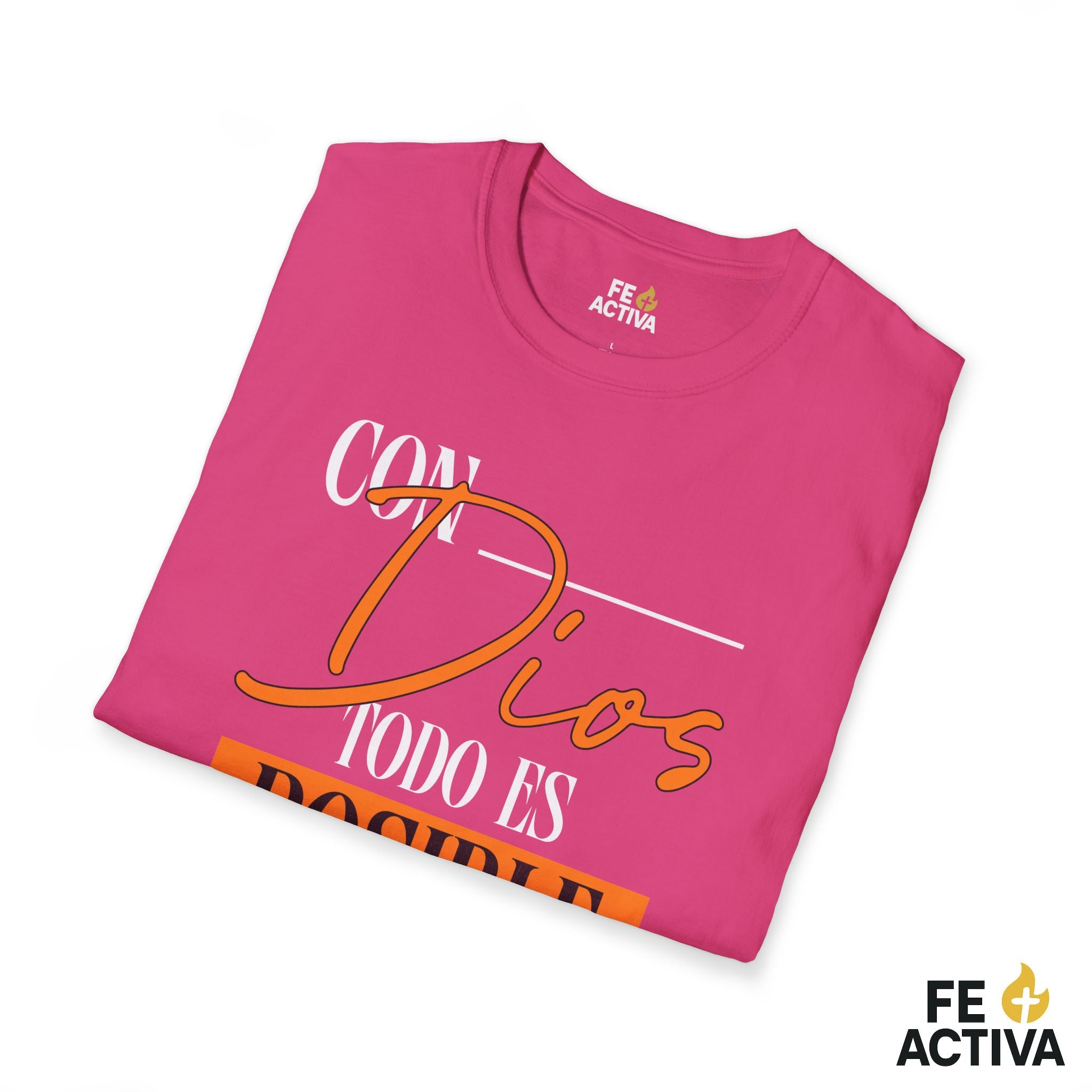Con Dios todo es posible – Camiseta Cristiana Unisex