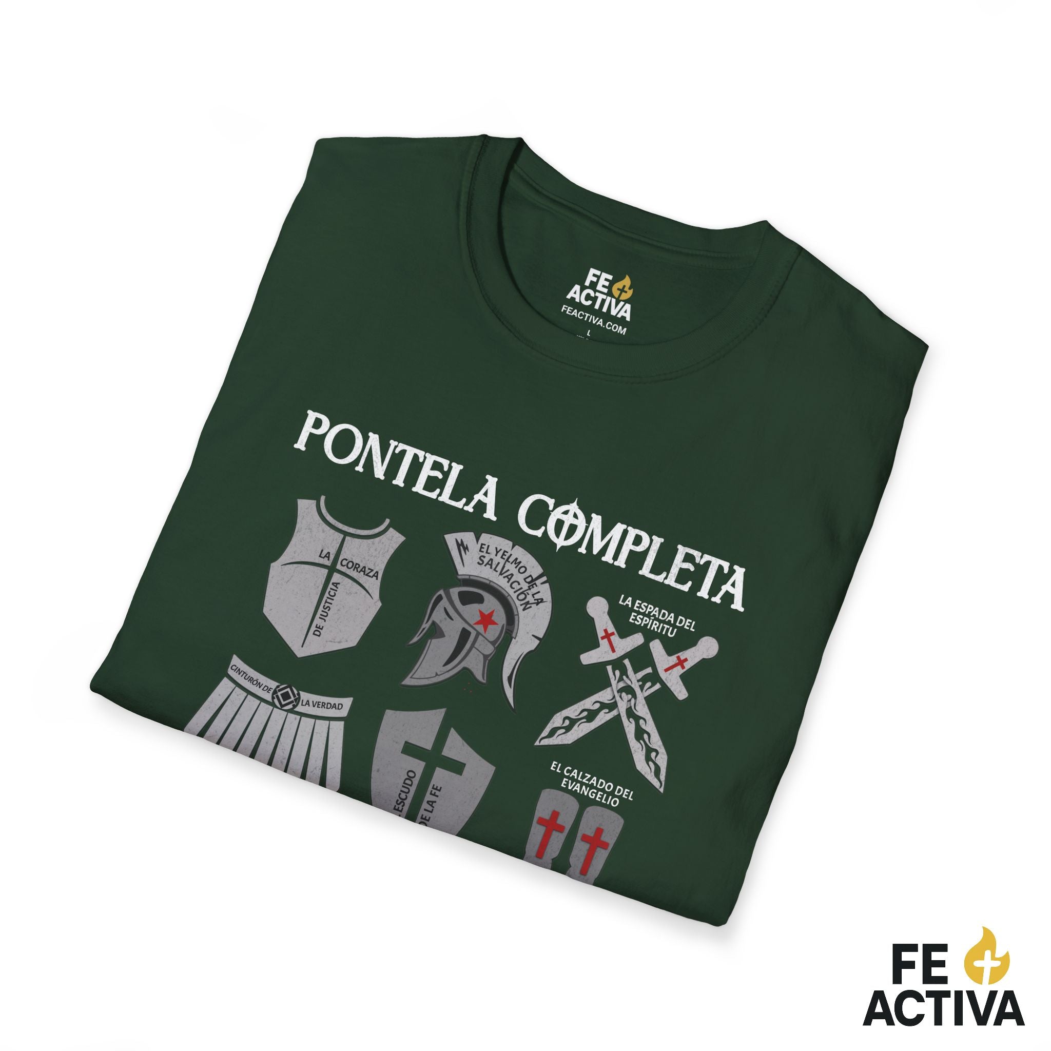 Ponte la Armadura – Efesios 6:11 | Camiseta Cristiana | Fe Activa