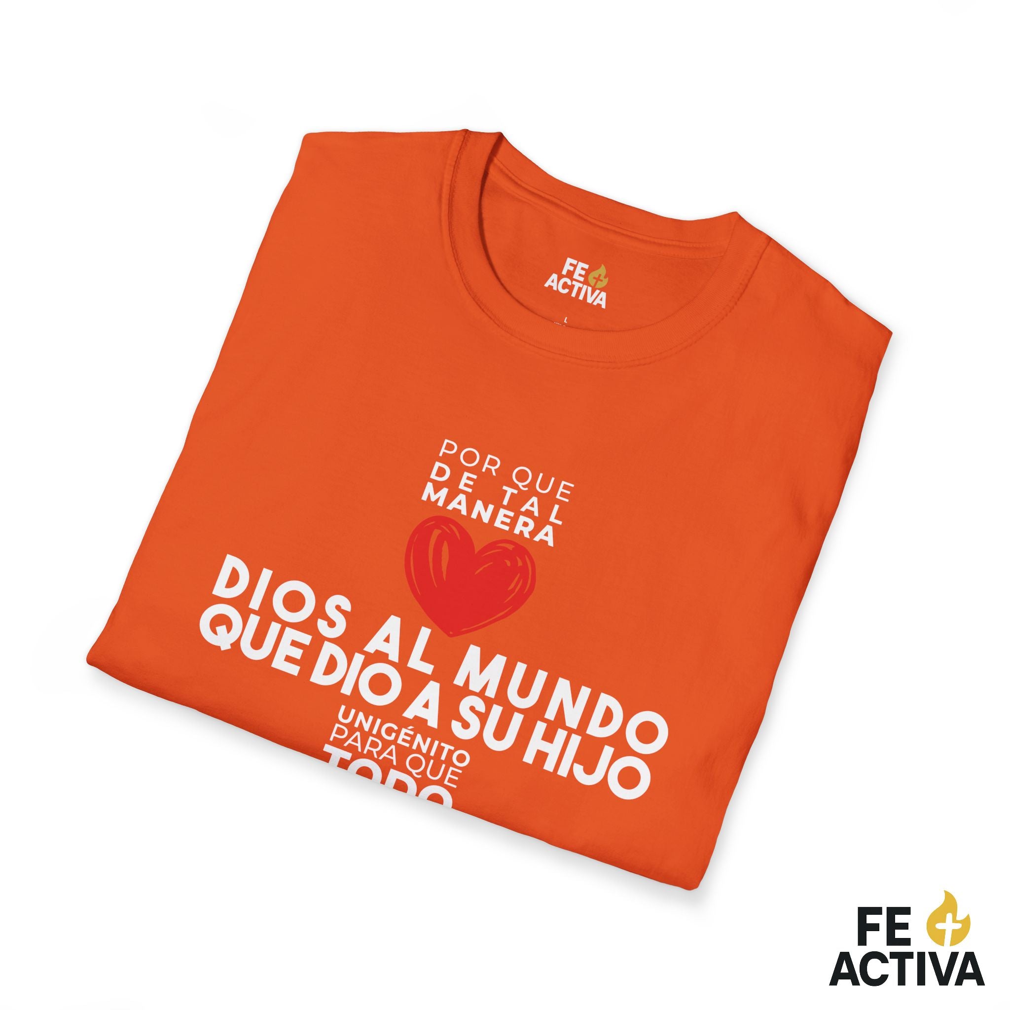 Juan 3:16 - Por que de tal manera amo Dios al Mundo - Diseño 1 | Camiseta Cristiana Unisex