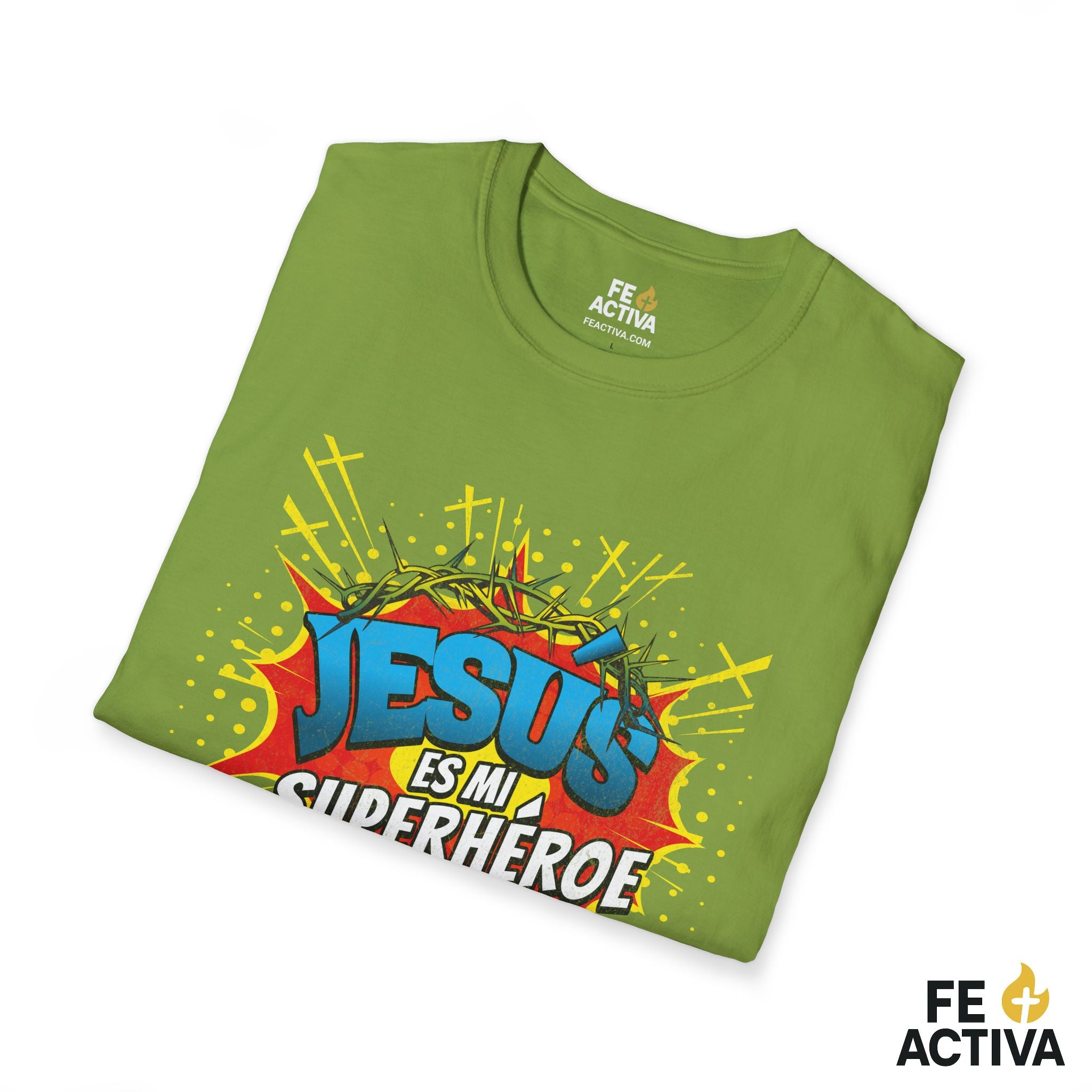 Jesús es mi Superhéroe – Juan 15:13 | Camiseta Cristiana | Fe Activa