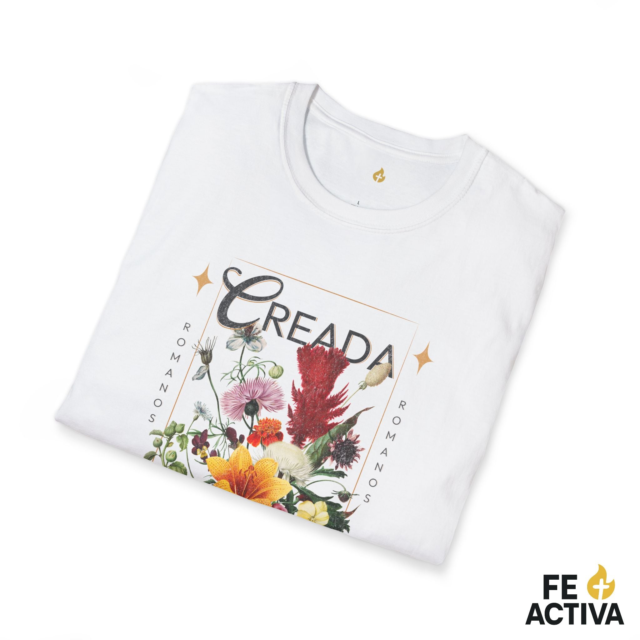 Creada con un Propósito – Romanos 8:28 | Camiseta Cristiana | Fe Activa