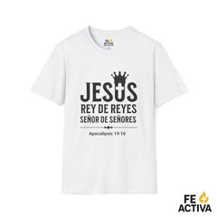 Jesus Rey de Reyes | Apocalipsis 19:16  | Camiseta Cristiana | Fe Activa