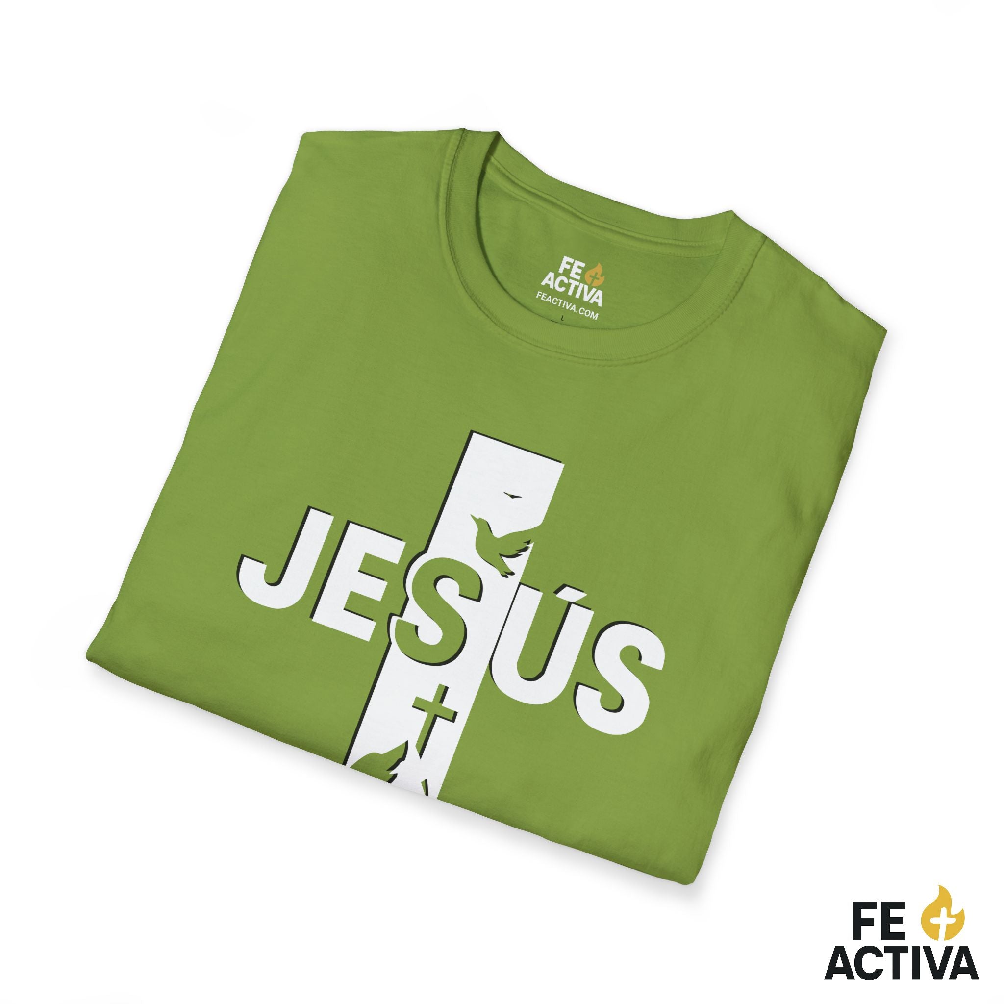 Jesus + Cruz: Camino, Verdad y Vida  | Camiseta Cristiana | Fe Activ:a