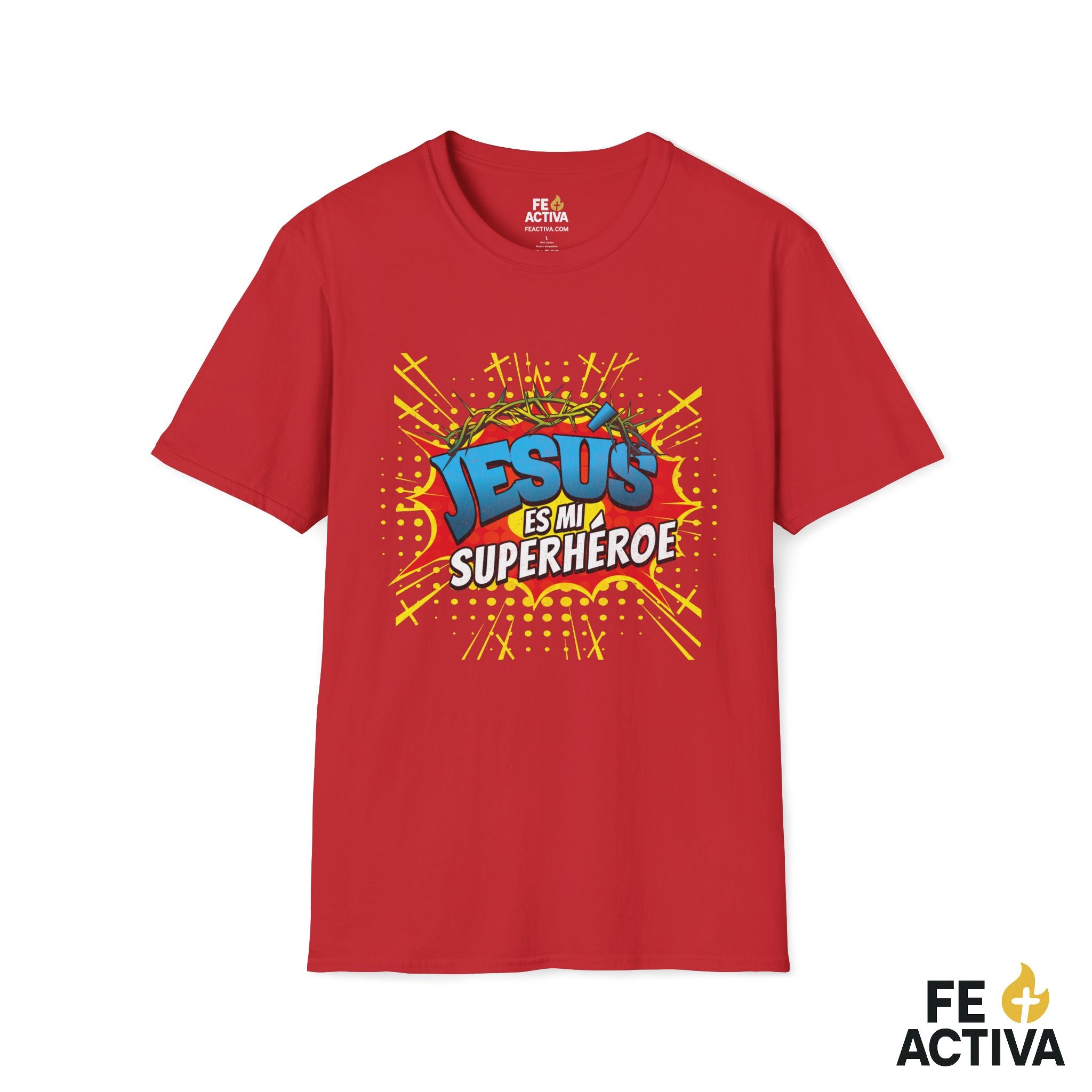 Jesús es mi Superhéroe – Juan 15:13 | Camiseta Cristiana | Fe Activa