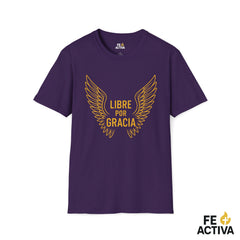 Libre por Gracia Efesios 2:8 | Camiseta Cristiana | Fe Activa