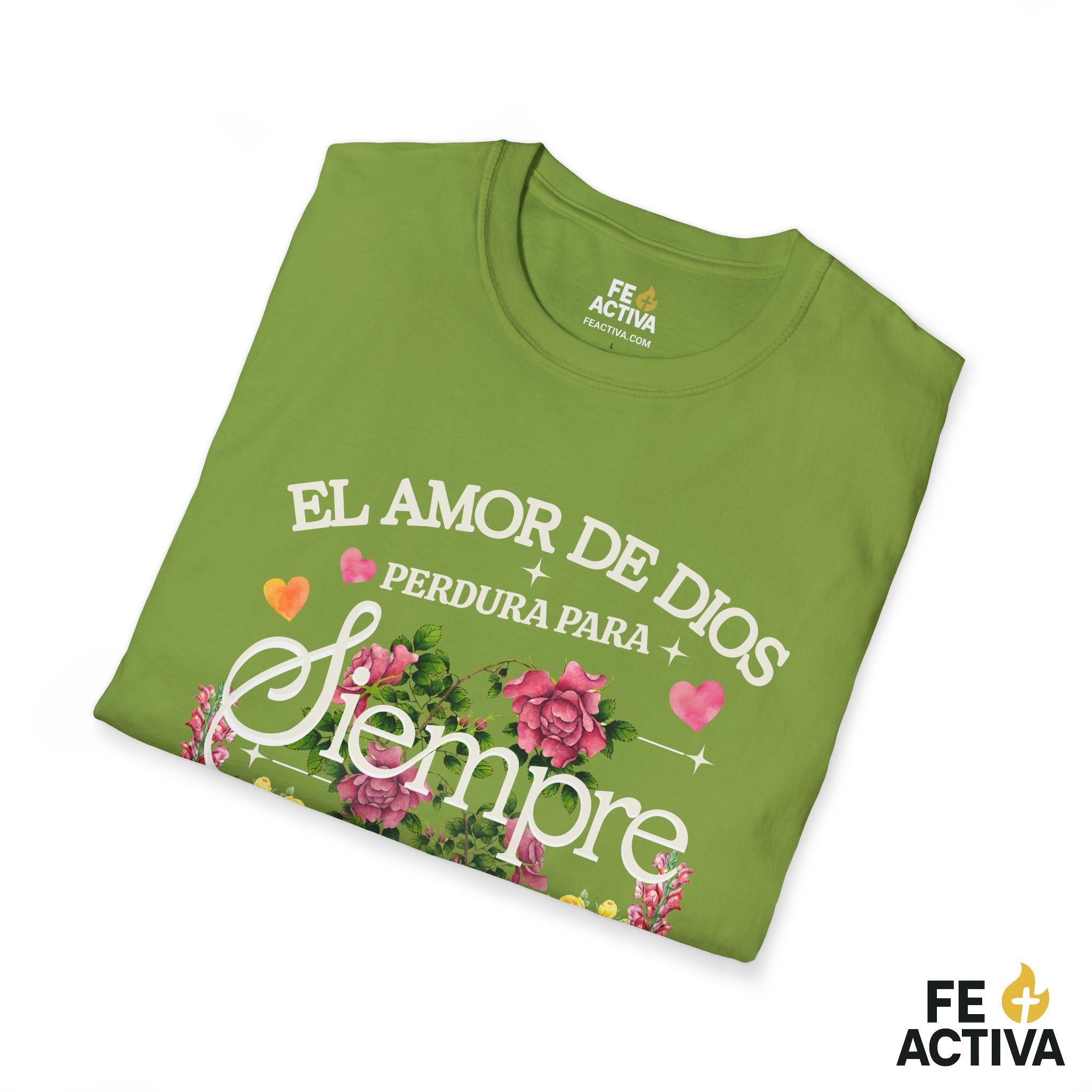 El Amor de Dios Perdura para Siempre – Salmo 136:1 | Camiseta Cristiana | Fe Activa