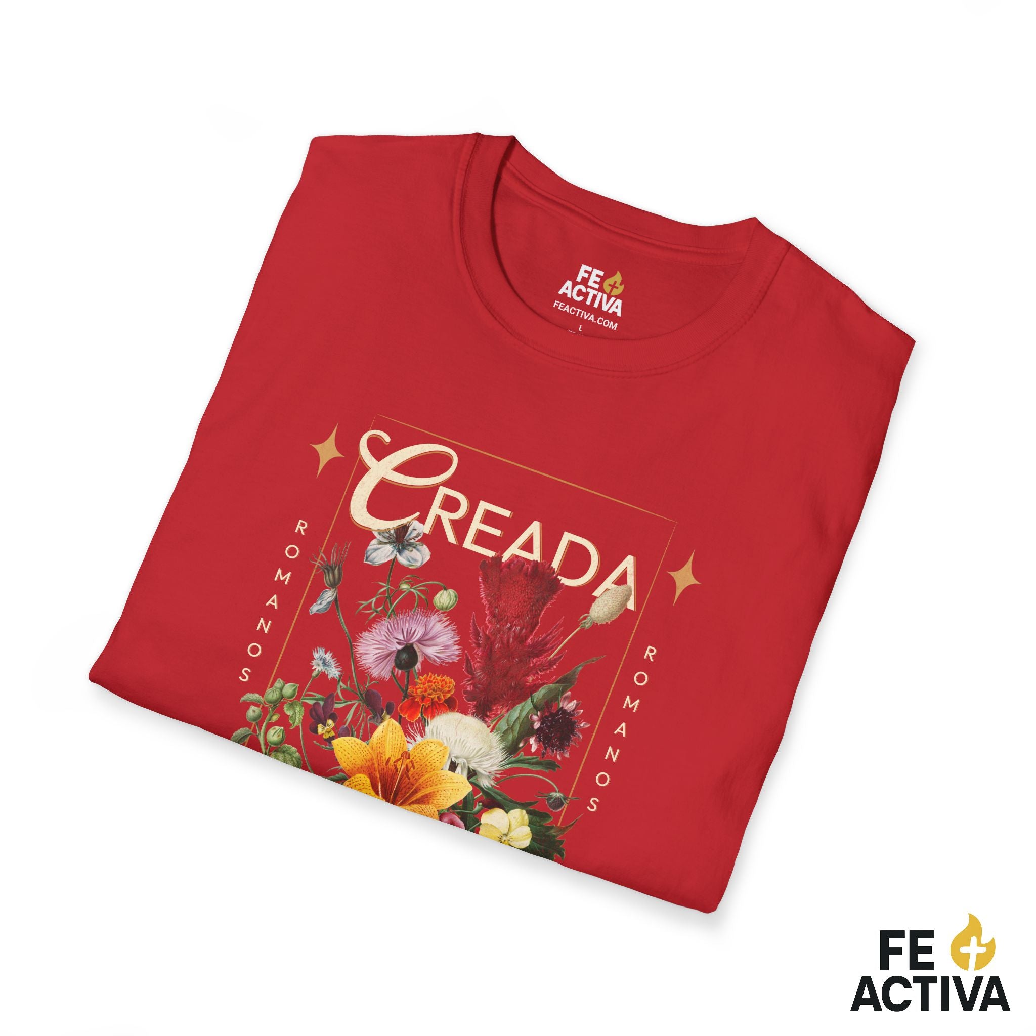 Creada con un Propósito – Romanos 8:28 | Camiseta Cristiana | Fe Activa
