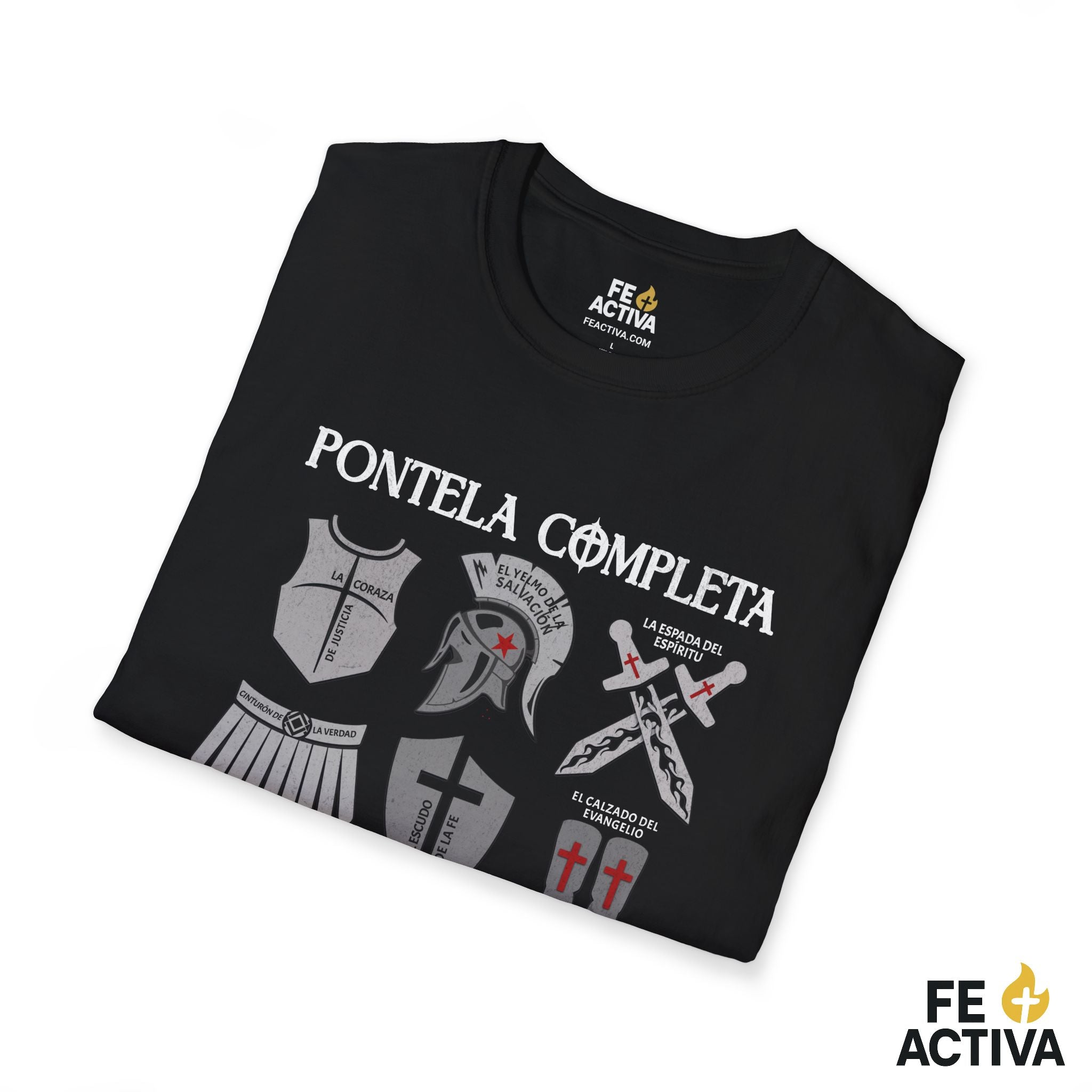 Ponte la Armadura – Efesios 6:11 | Camiseta Cristiana | Fe Activa