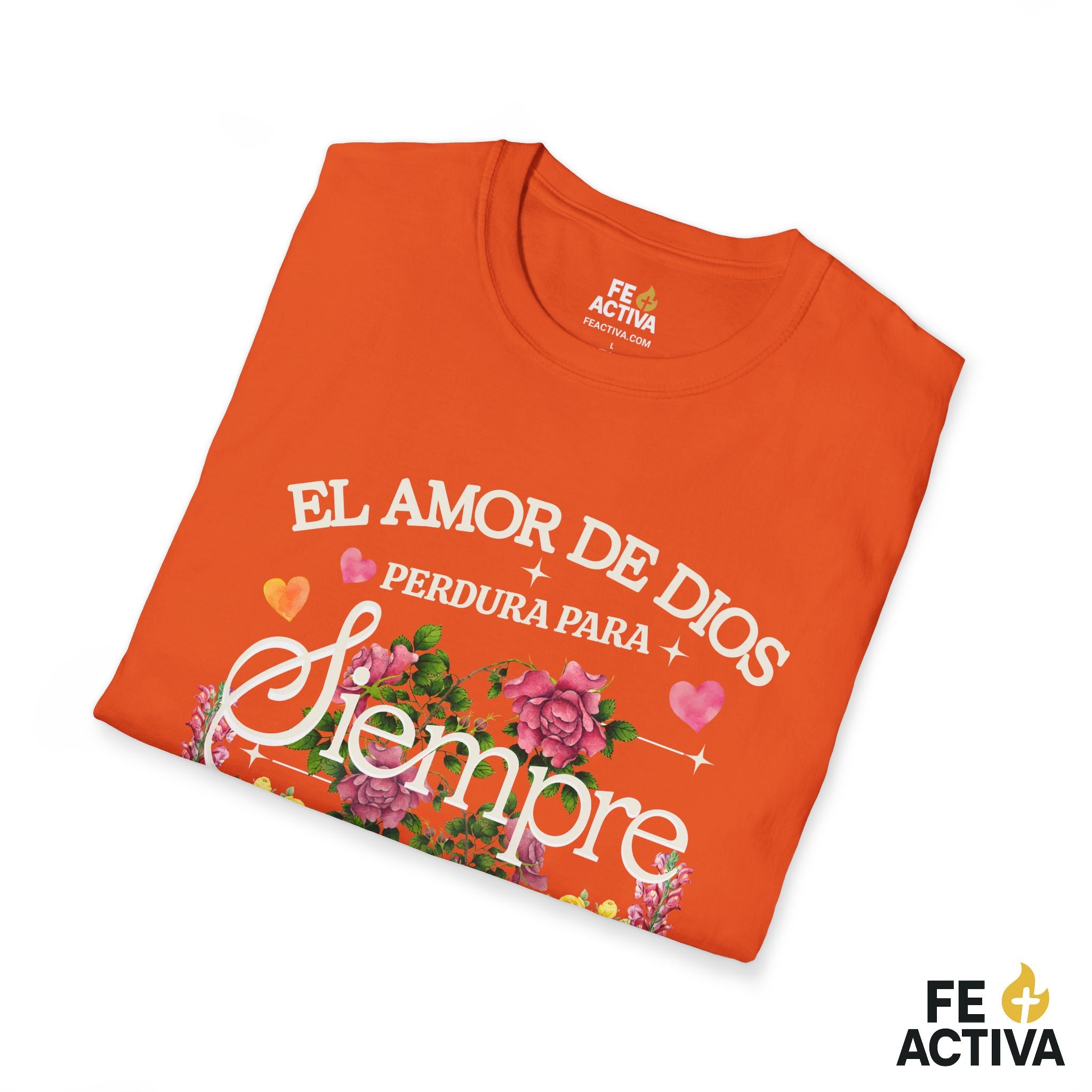 El Amor de Dios Perdura para Siempre – Salmo 136:1 | Camiseta Cristiana | Fe Activa