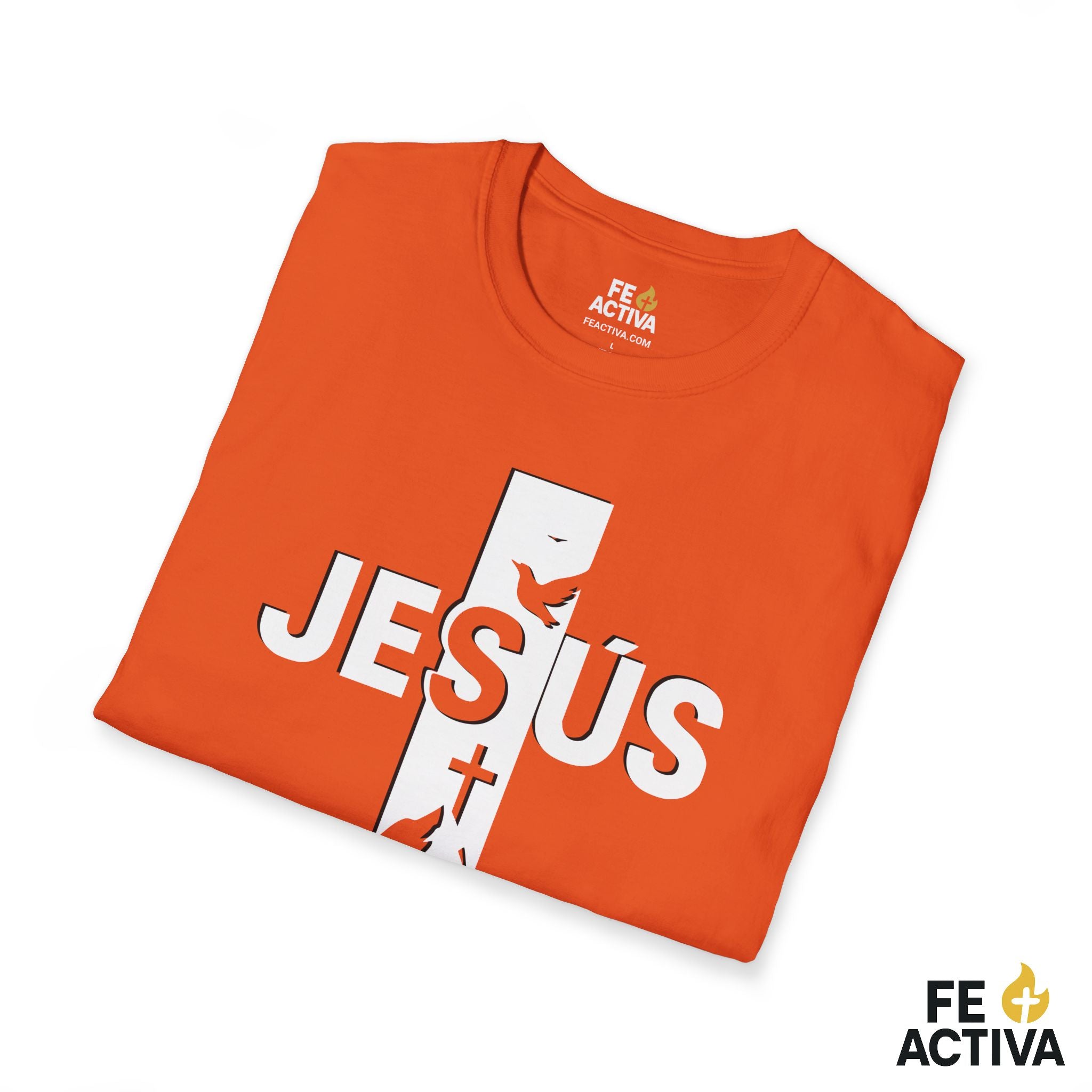 Jesus + Cruz: Camino, Verdad y Vida  | Camiseta Cristiana | Fe Activ:a