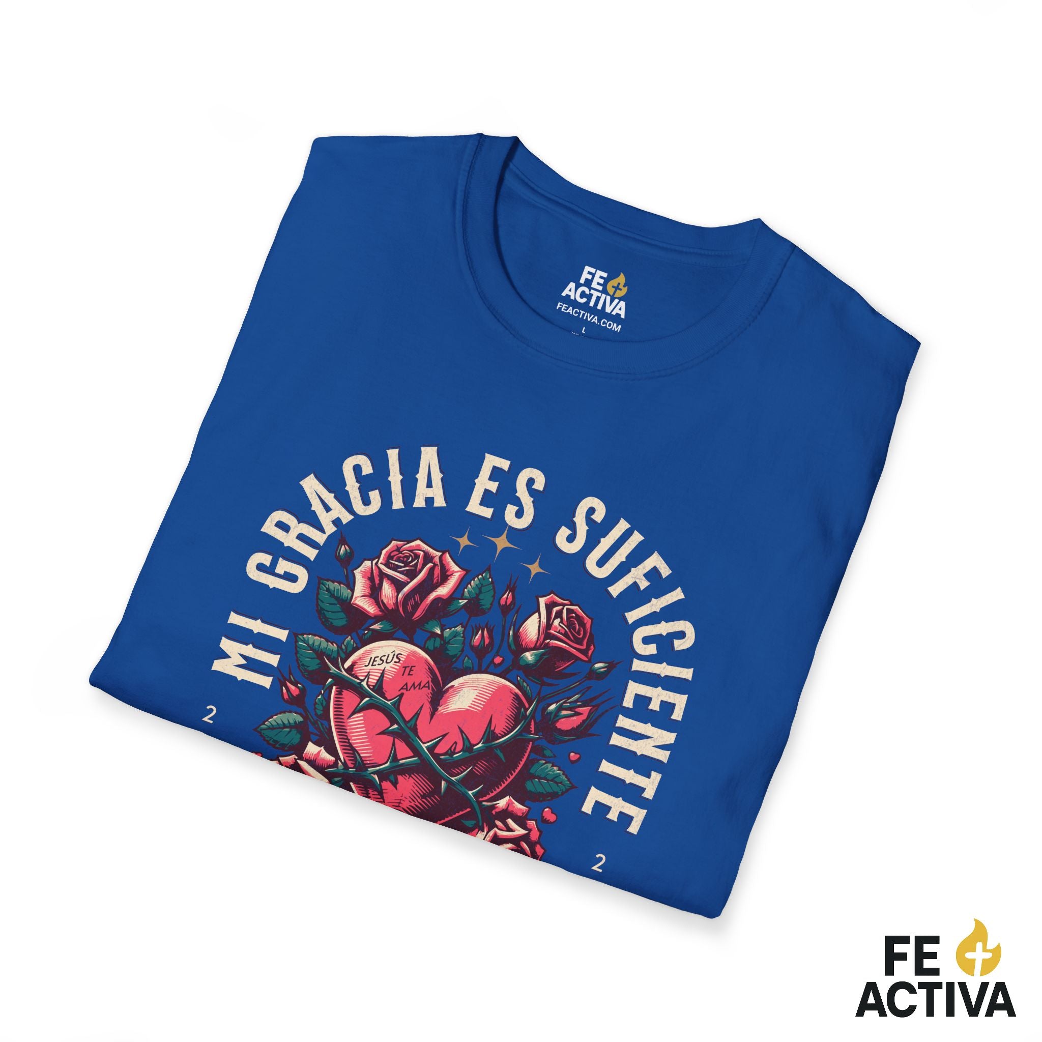 Mi Gracia Es Suficiente – 2 Corintios 12:9 | Camiseta Cristiana | Fe Activa