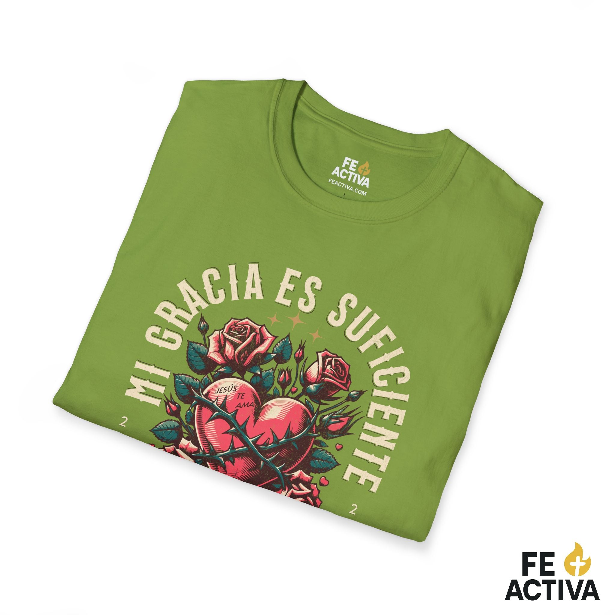 Mi Gracia Es Suficiente – 2 Corintios 12:9 | Camiseta Cristiana | Fe Activa