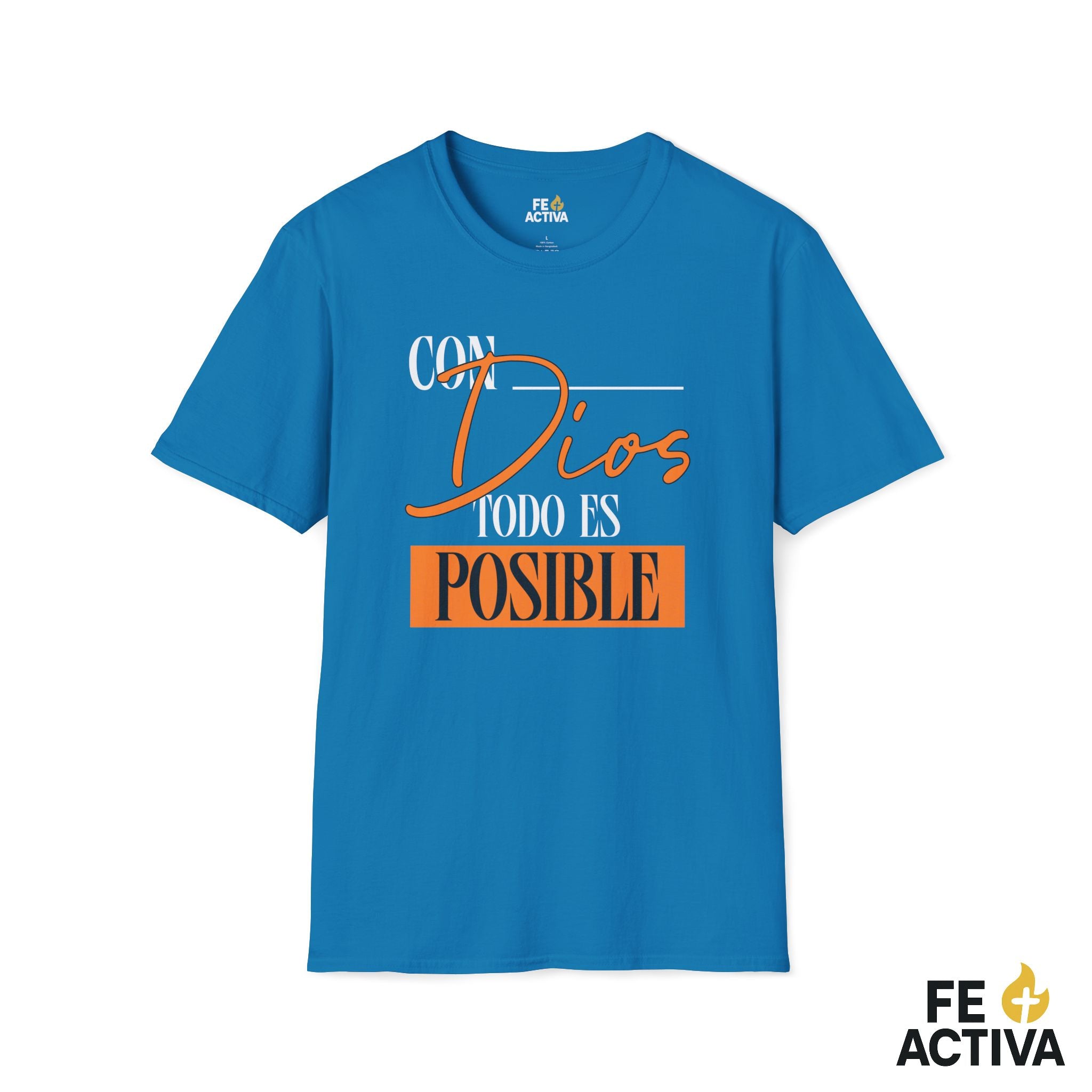 Con Dios todo es posible – Camiseta Cristiana Unisex