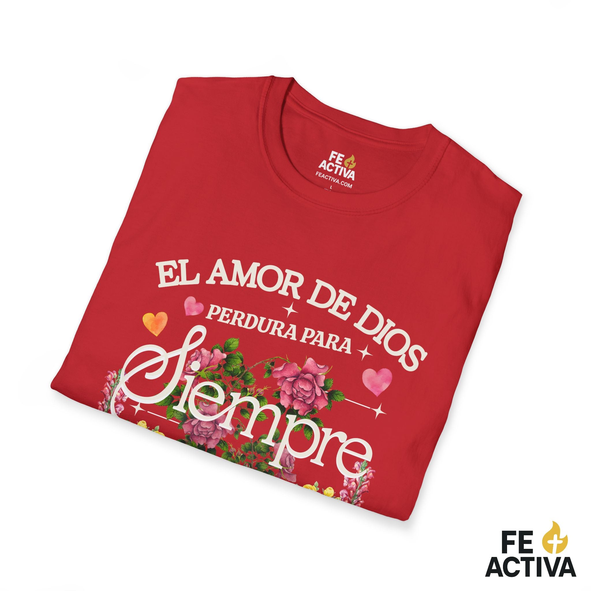 El Amor de Dios Perdura para Siempre – Salmo 136:1 | Camiseta Cristiana | Fe Activa