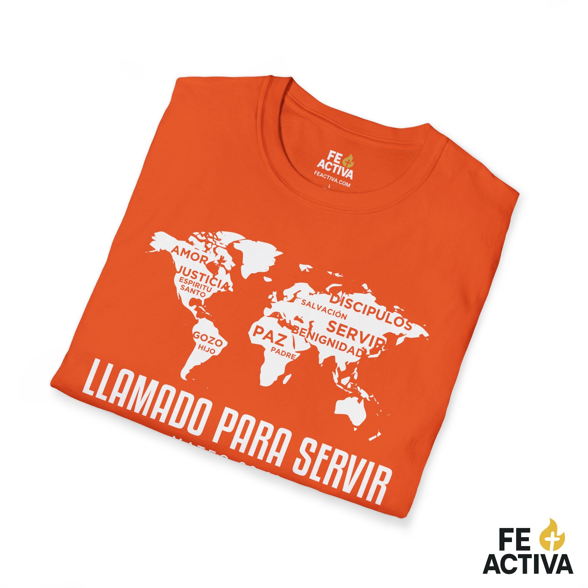 Llamado Para Servir – Marcos 10:45 | Camiseta Cristiana | Fe Activa