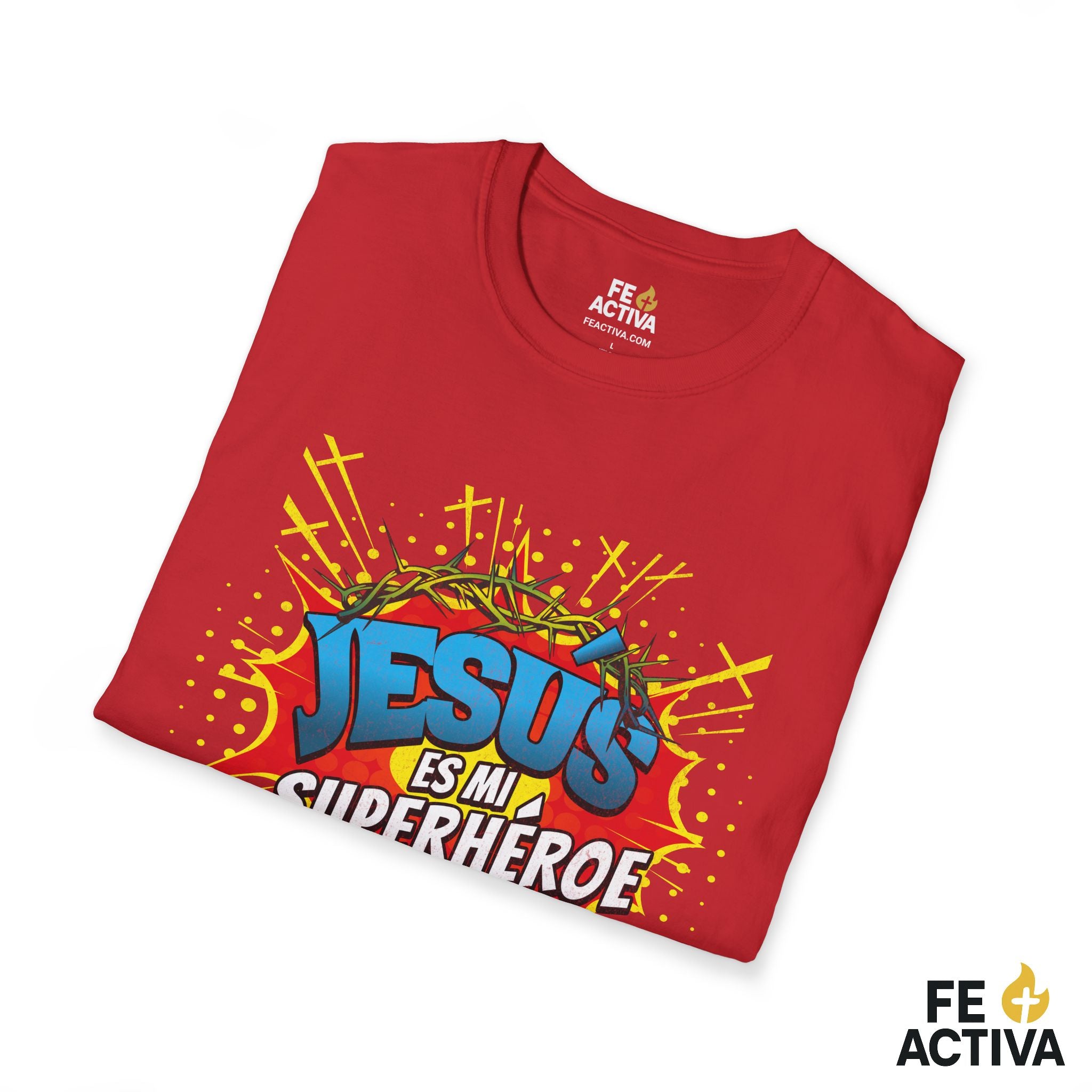 Jesús es mi Superhéroe – Juan 15:13 | Camiseta Cristiana | Fe Activa