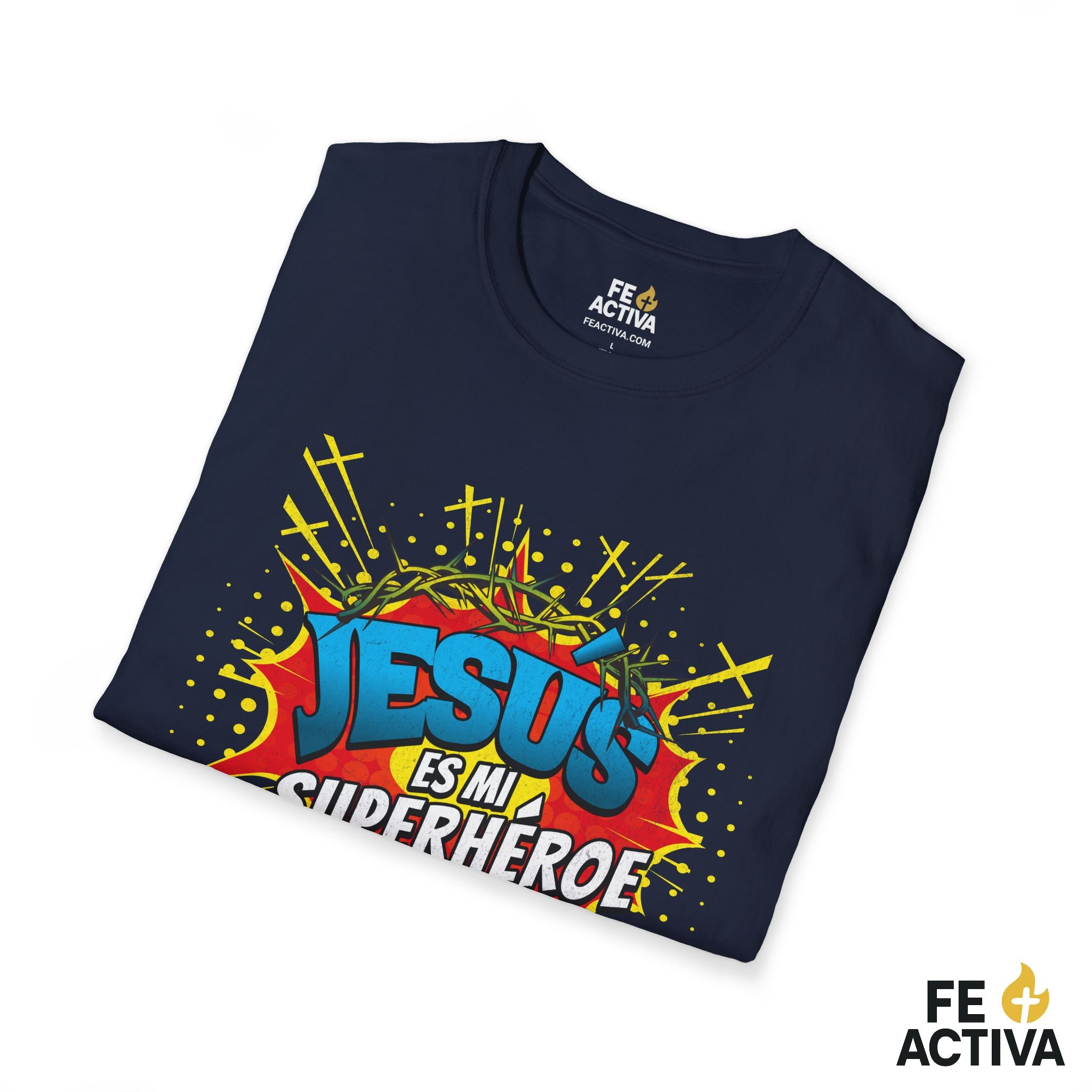Jesús es mi Superhéroe – Juan 15:13 | Camiseta Cristiana | Fe Activa