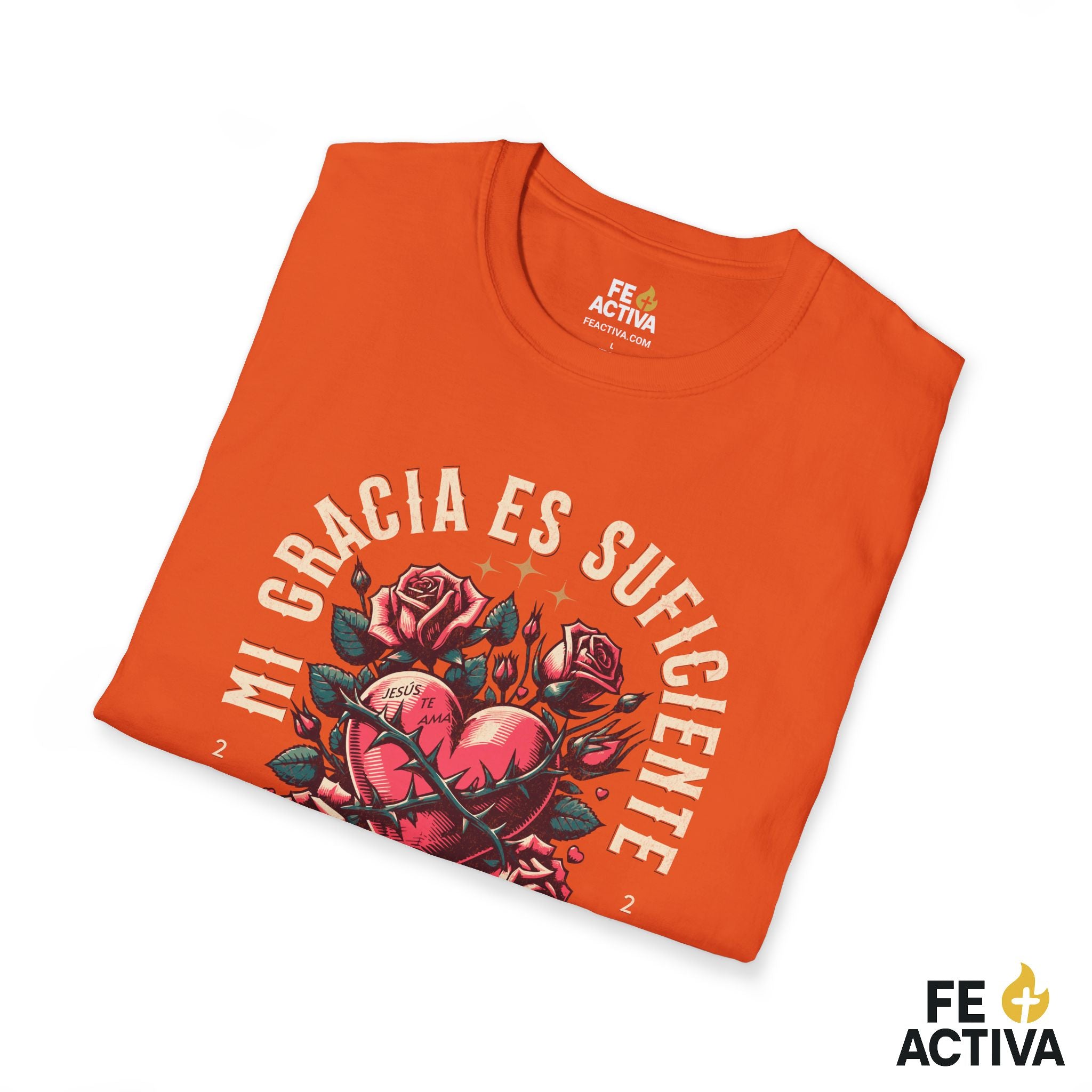 Mi Gracia Es Suficiente – 2 Corintios 12:9 | Camiseta Cristiana | Fe Activa