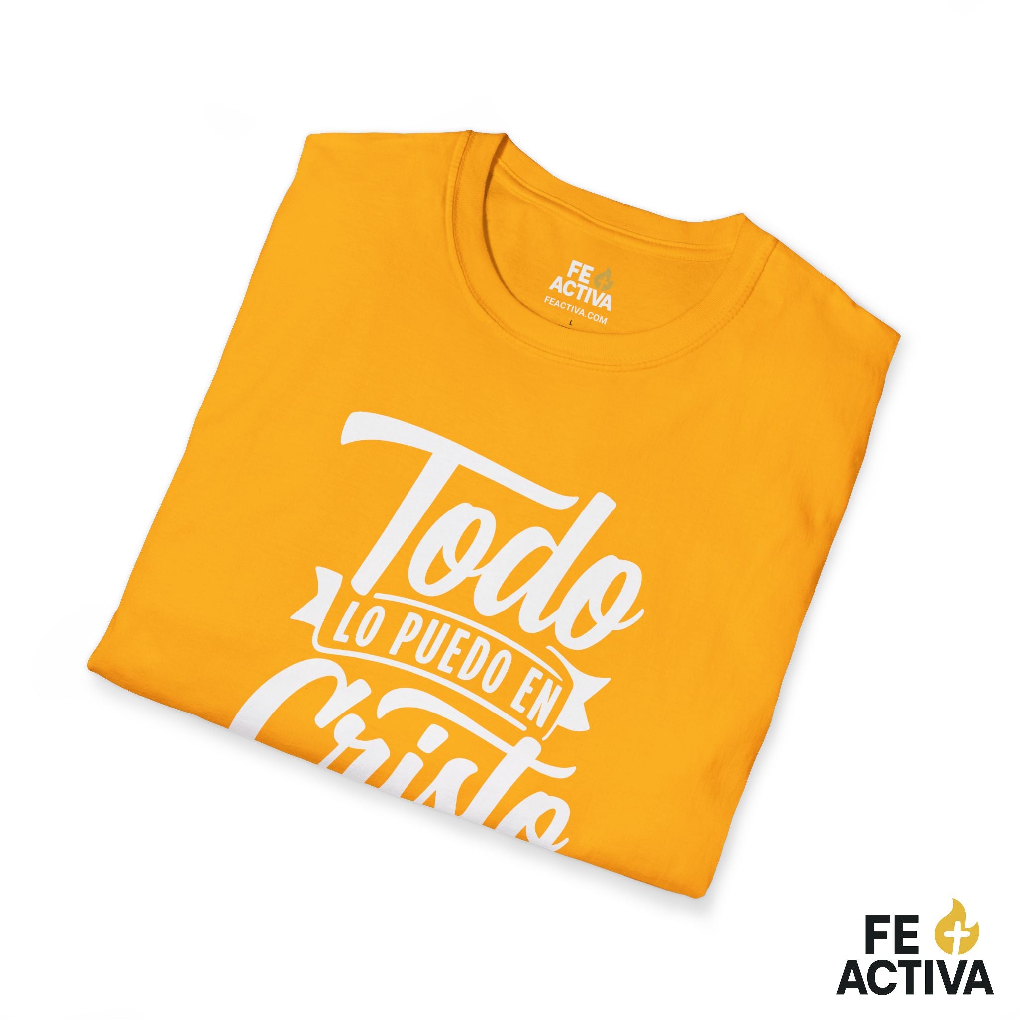 Todo lo Puedo en Cristo – Filipenses 4:13 | Camiseta Cristiana | Fe Activa