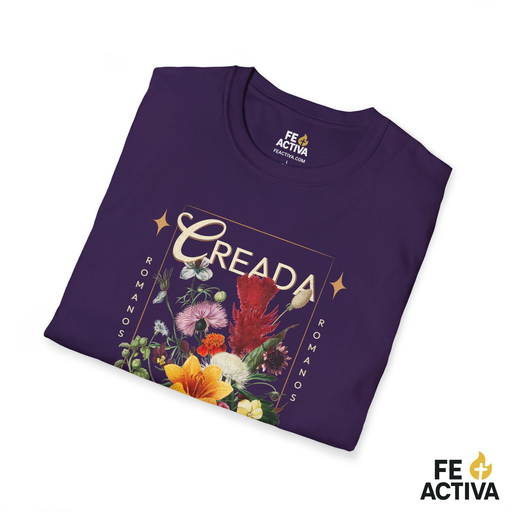 Creada con un Propósito – Romanos 8:28 | Camiseta Cristiana | Fe Activa