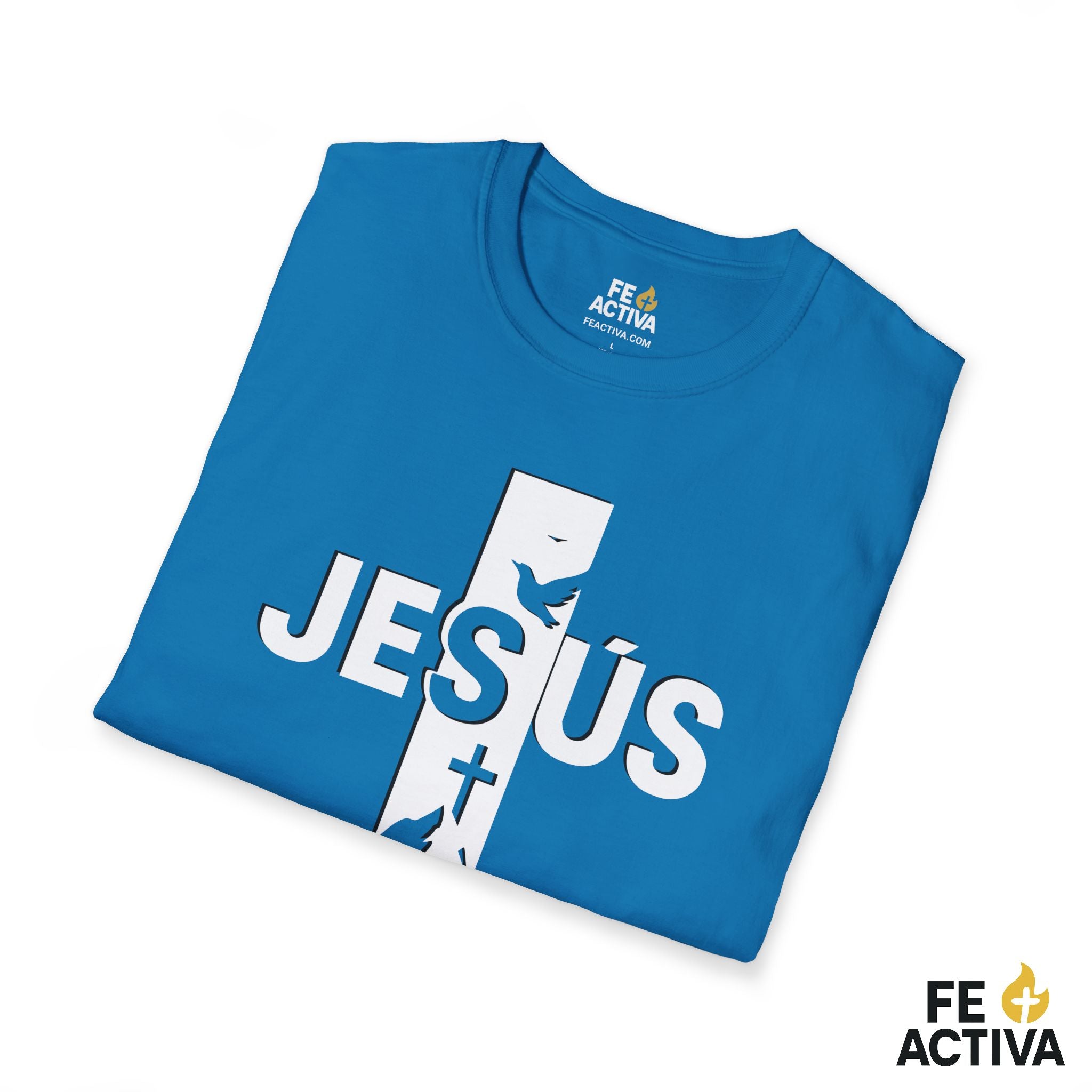 Jesus + Cruz: Camino, Verdad y Vida  | Camiseta Cristiana | Fe Activ:a