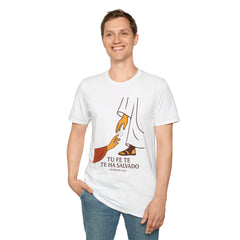 Tu Fe te ha Salvado |  Marcos 5:34 | Camiseta Cristiana | Fe Activa