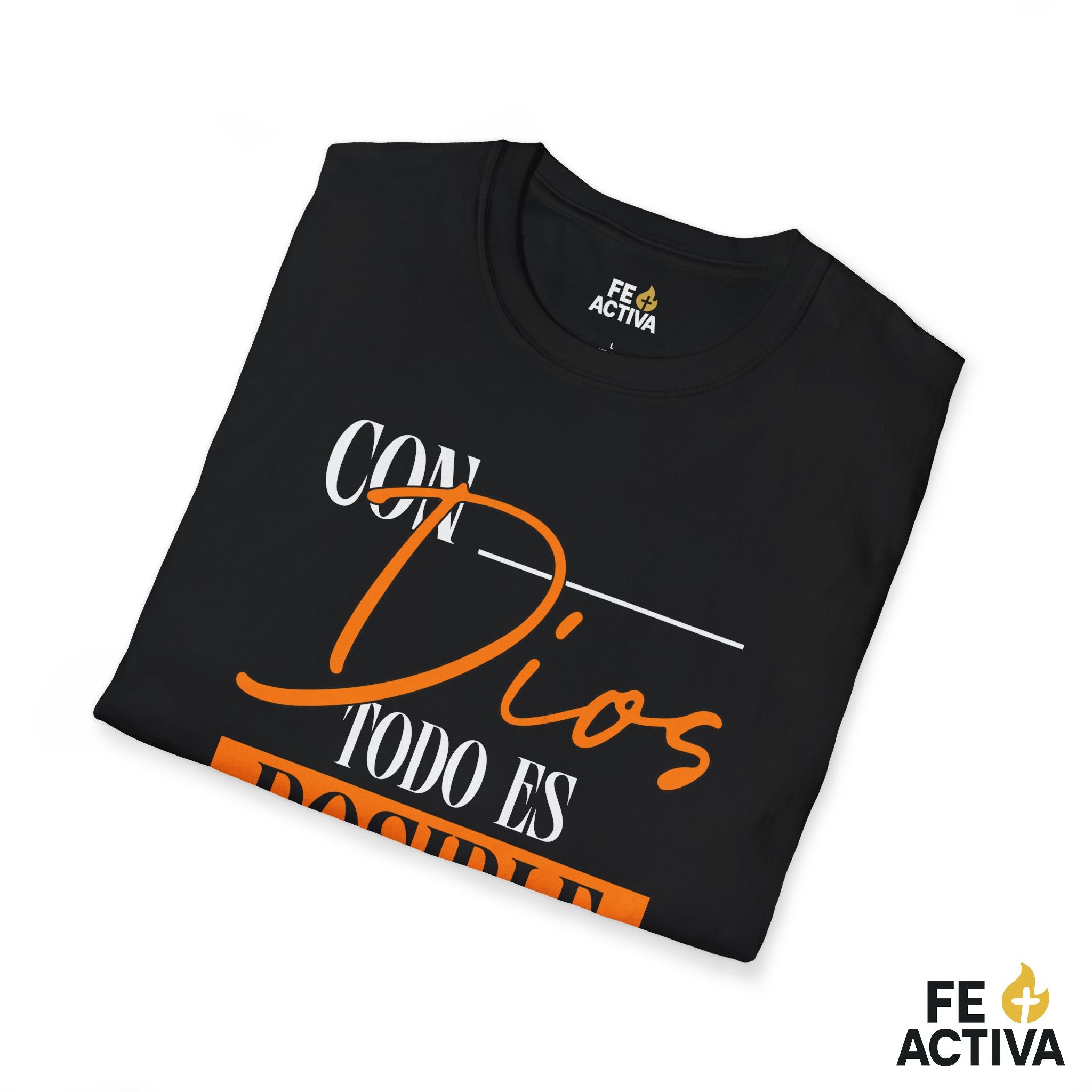 Con Dios todo es posible – Camiseta Cristiana Unisex