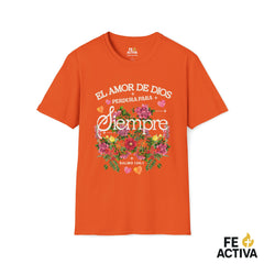 El Amor de Dios Perdura para Siempre – Salmo 136:1 | Camiseta Cristiana | Fe Activa