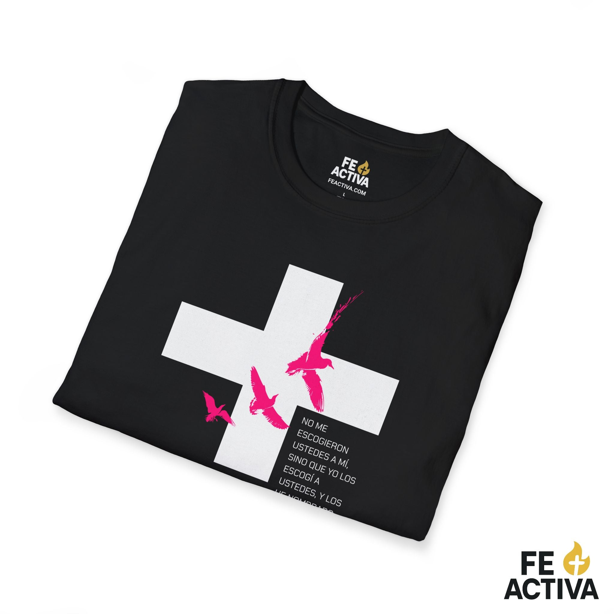 ESCOGIDO Juan 15:16 | Camisetas Cristianas | Fe Activa