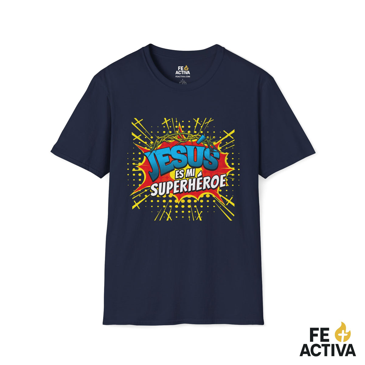 Jesús es mi Superhéroe – Juan 15:13 | Camiseta Cristiana | Fe Activa