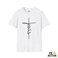 La Cruz y Jesus - Camiseta Cristiana en Español