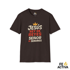 Jesus Rey de Reyes y Señor de Señores | Apocalipsis 19:16  | Camiseta Cristiana | Fe Activa