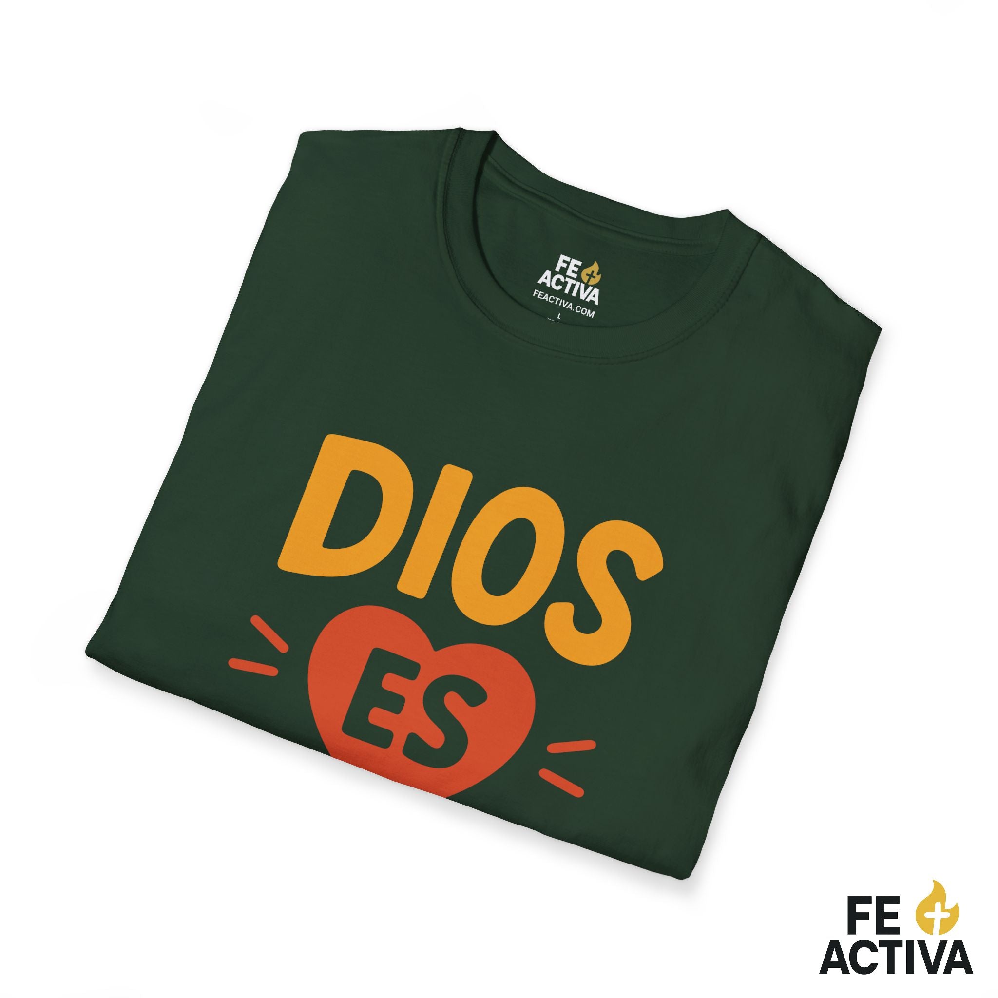 Dios es Amor  | Camiseta Cristiana | Fe Activa