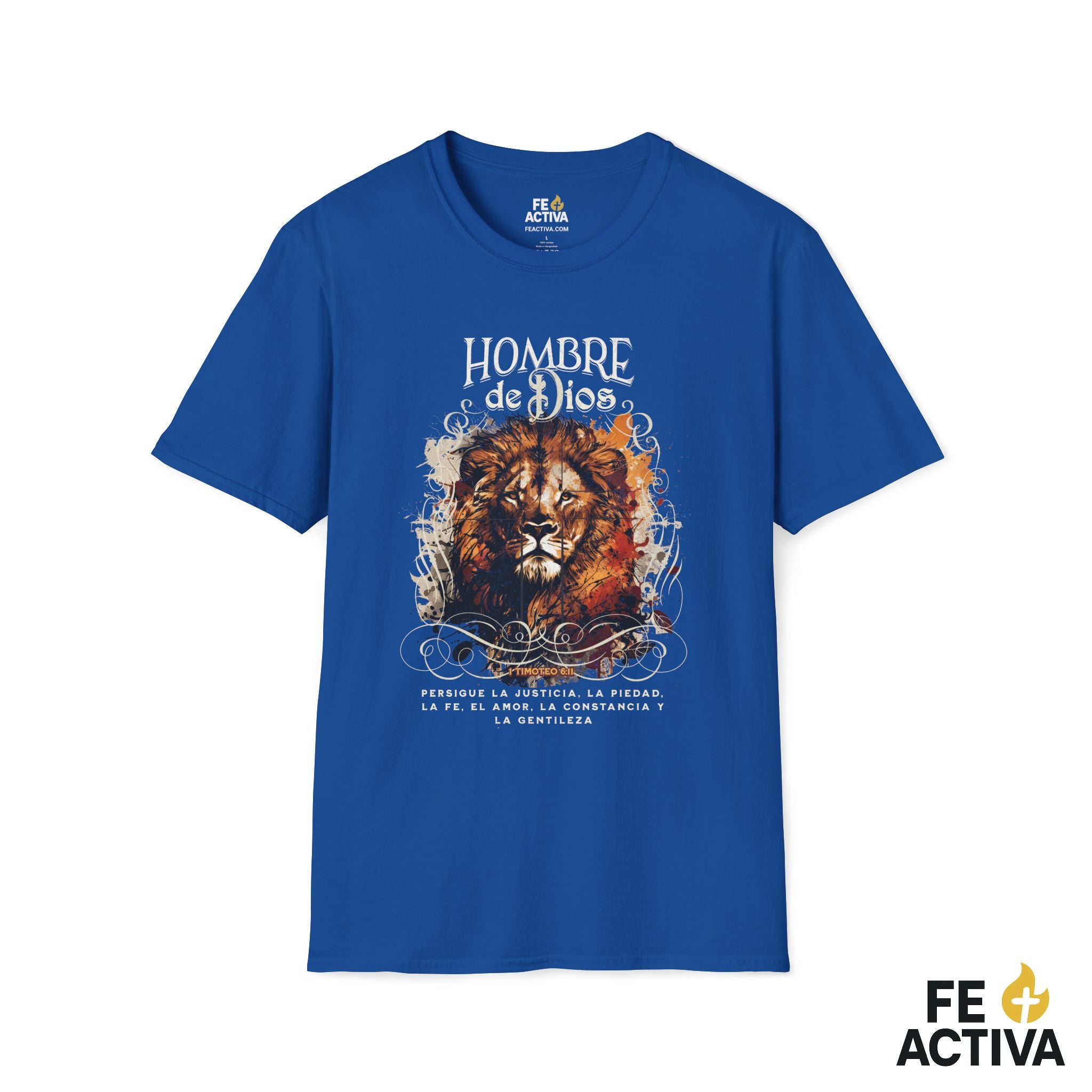 Hombre de Dios – 1 Timoteo 6:11 | Camiseta Cristiana | Fe Activa