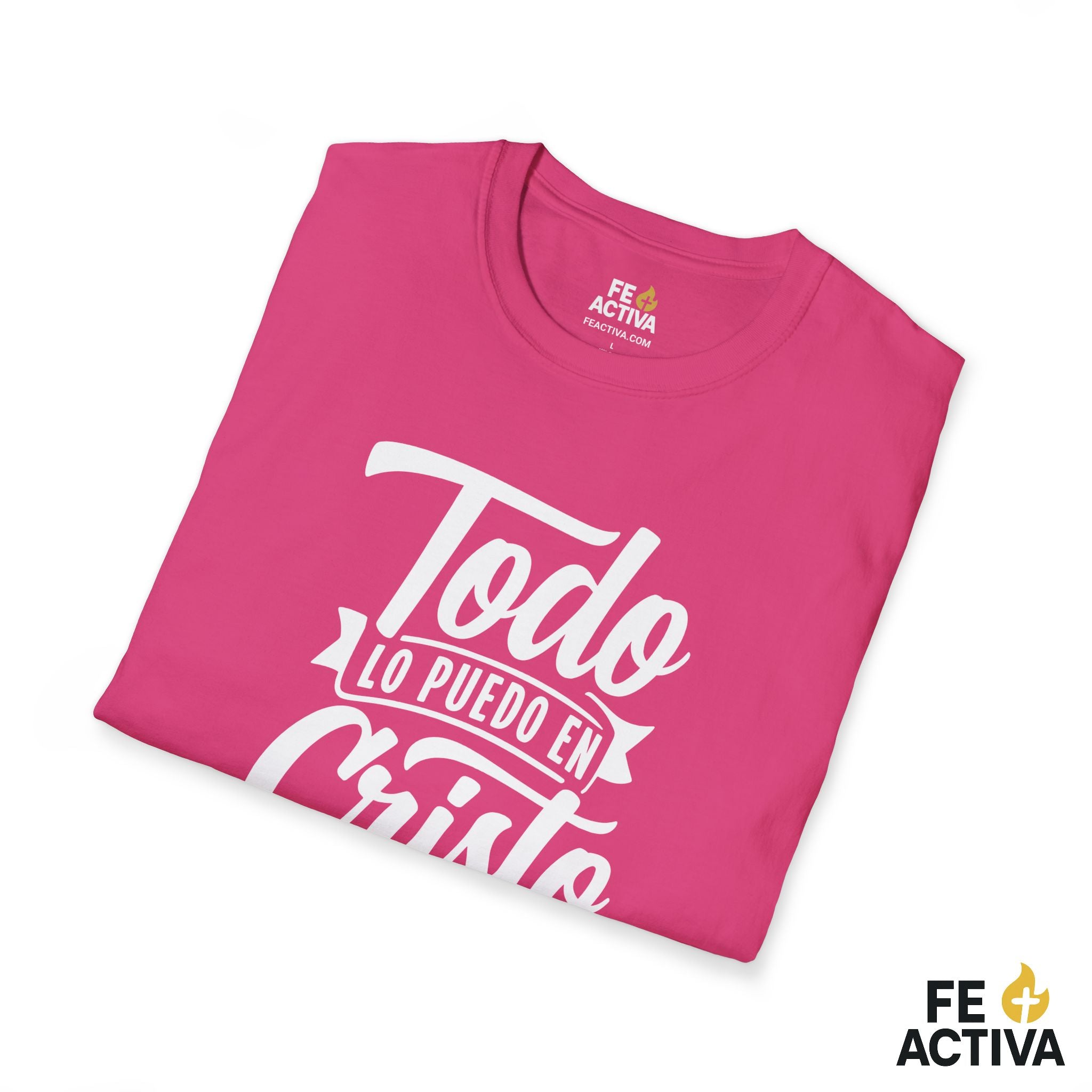 Todo lo Puedo en Cristo – Filipenses 4:13 | Camiseta Cristiana | Fe Activa