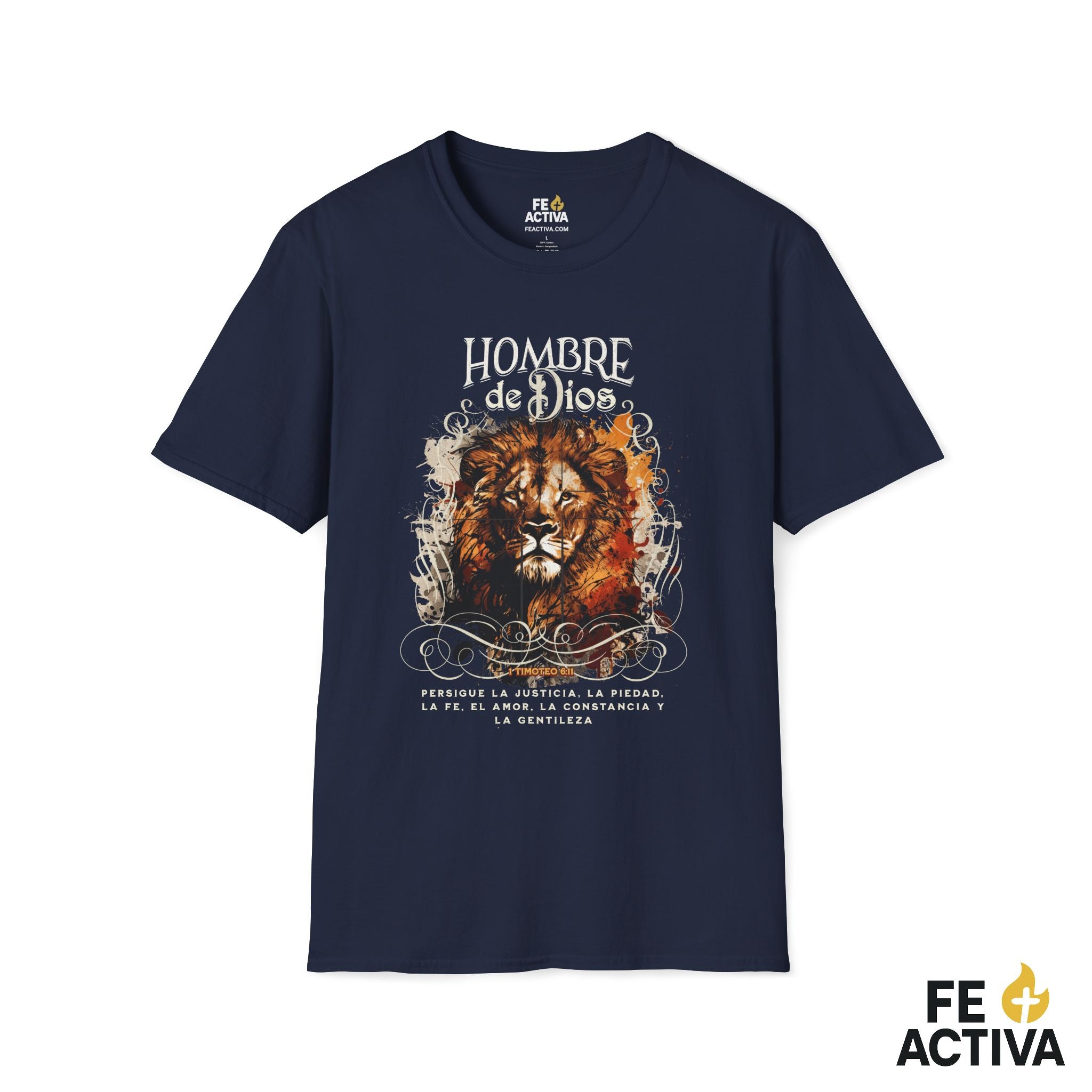 Hombre de Dios – 1 Timoteo 6:11 | Camiseta Cristiana | Fe Activa