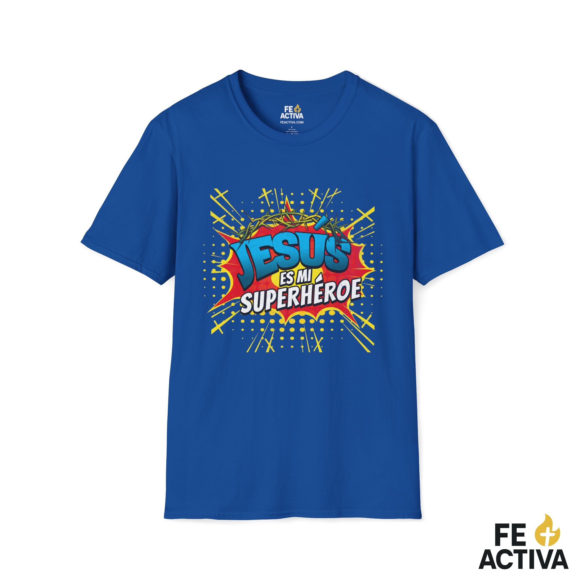 Jesús es mi Superhéroe – Juan 15:13 | Camiseta Cristiana | Fe Activa