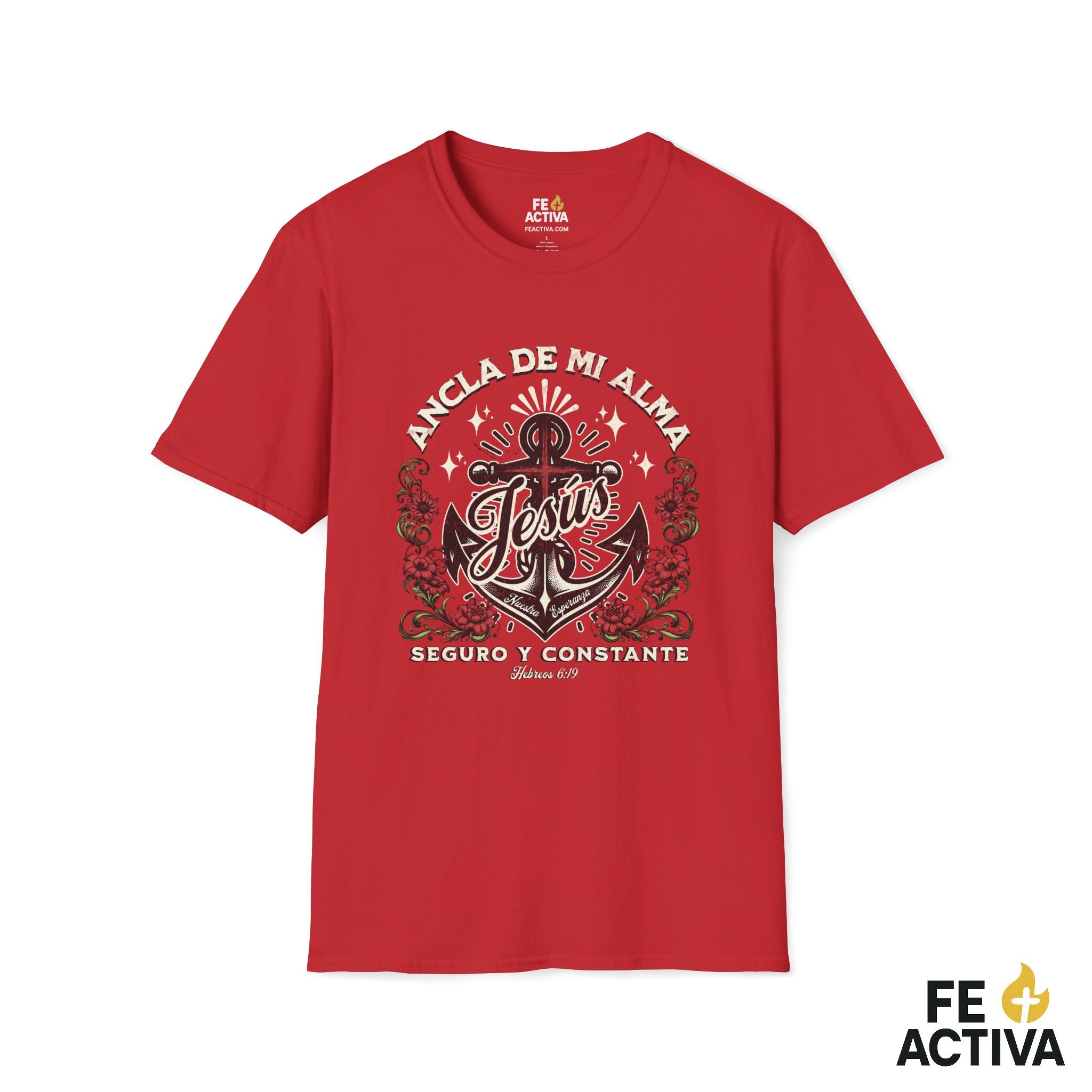 Ancla de mi Alma – Hebreos 6:19 | Camiseta Cristiana | Fe Activa