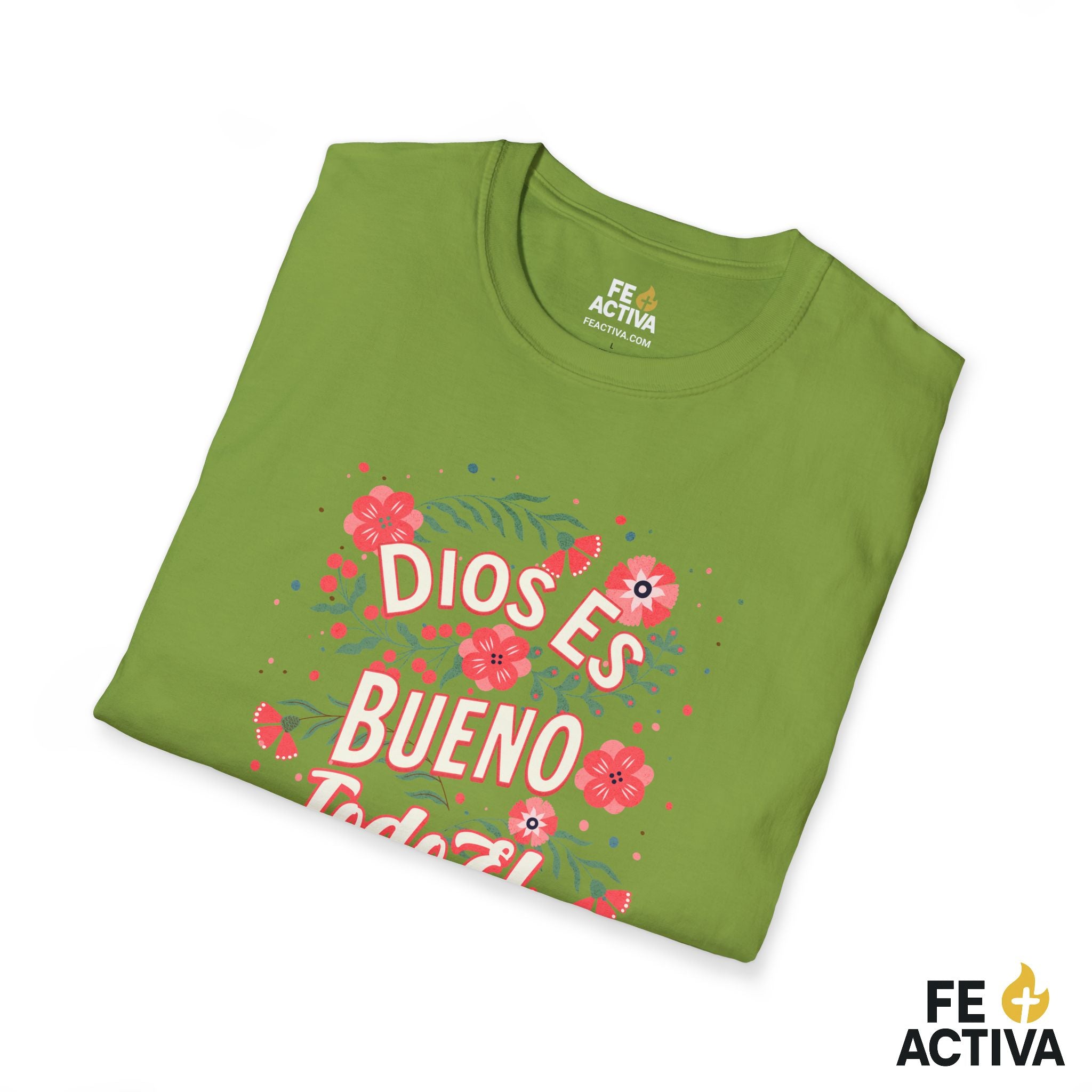 Dios es Bueno Todo el Tiempo – Salmo 107:1 | Camiseta Cristiana | Fe Activa