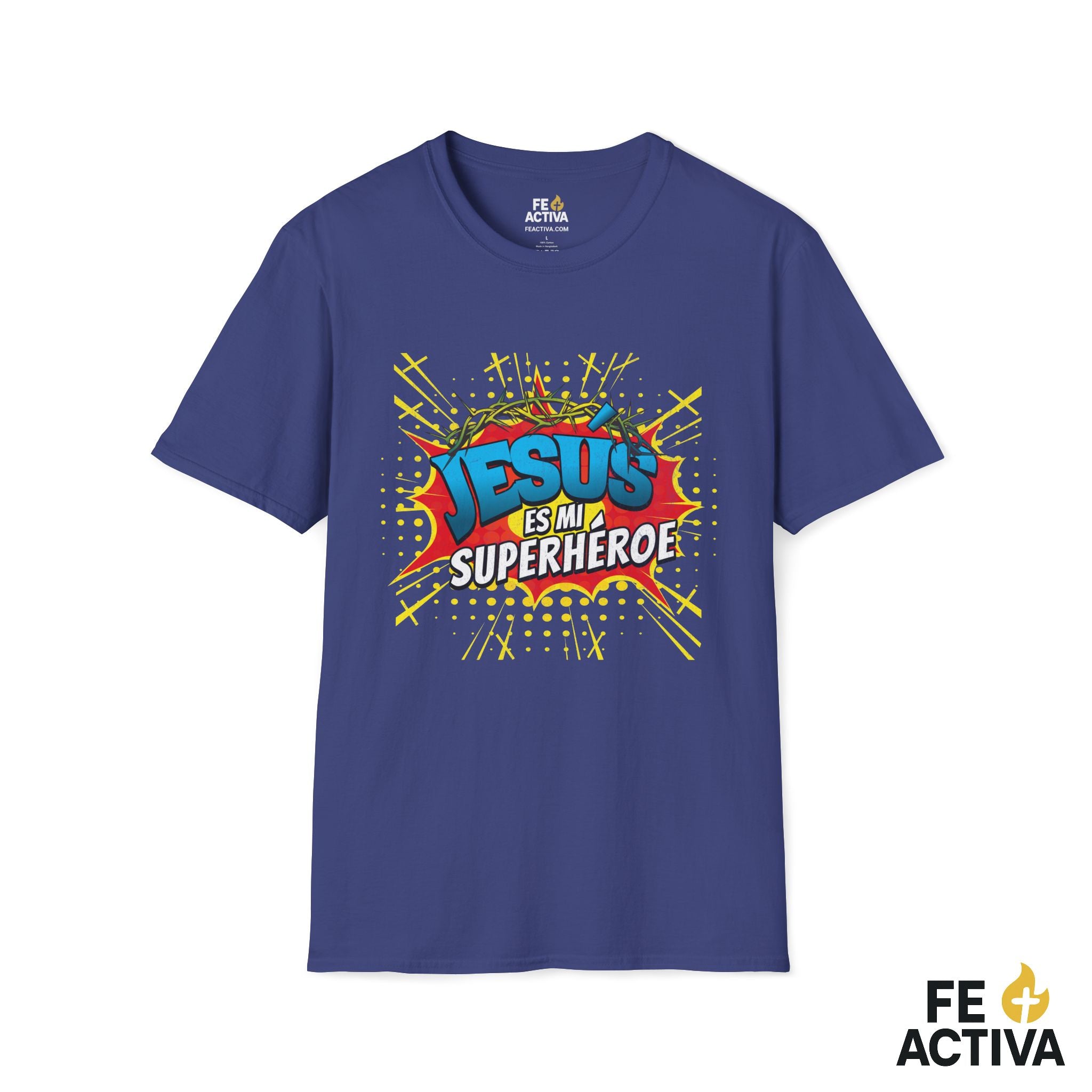 Jesús es mi Superhéroe – Juan 15:13 | Camiseta Cristiana | Fe Activa