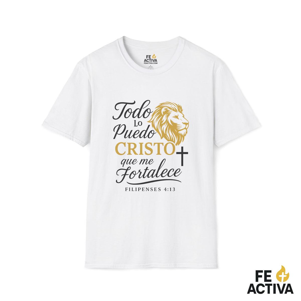 El Poder de Cristo – Filipenses 4:13 | Camiseta Cristiana | Fe Activa