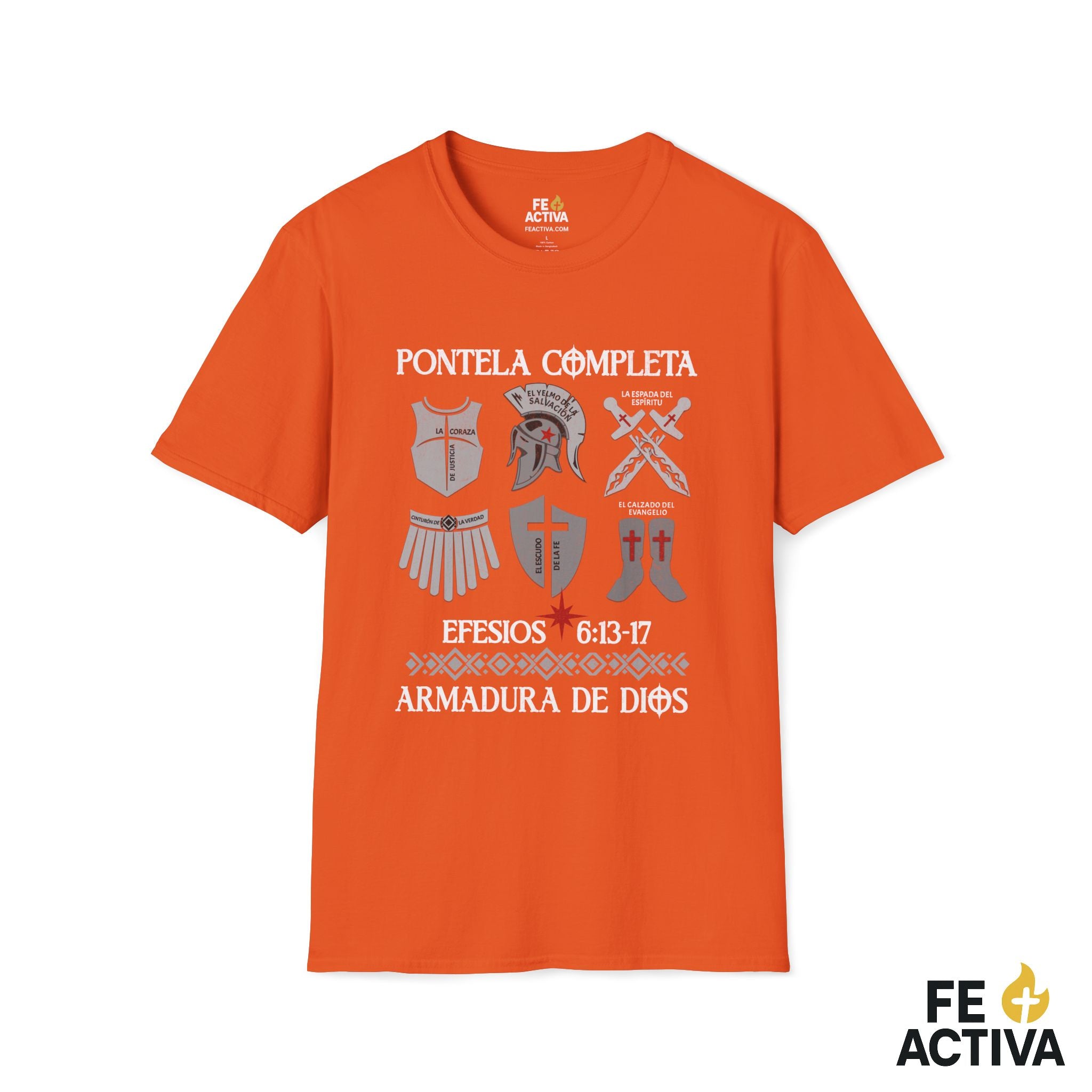 Ponte la Armadura – Efesios 6:11 | Camiseta Cristiana | Fe Activa
