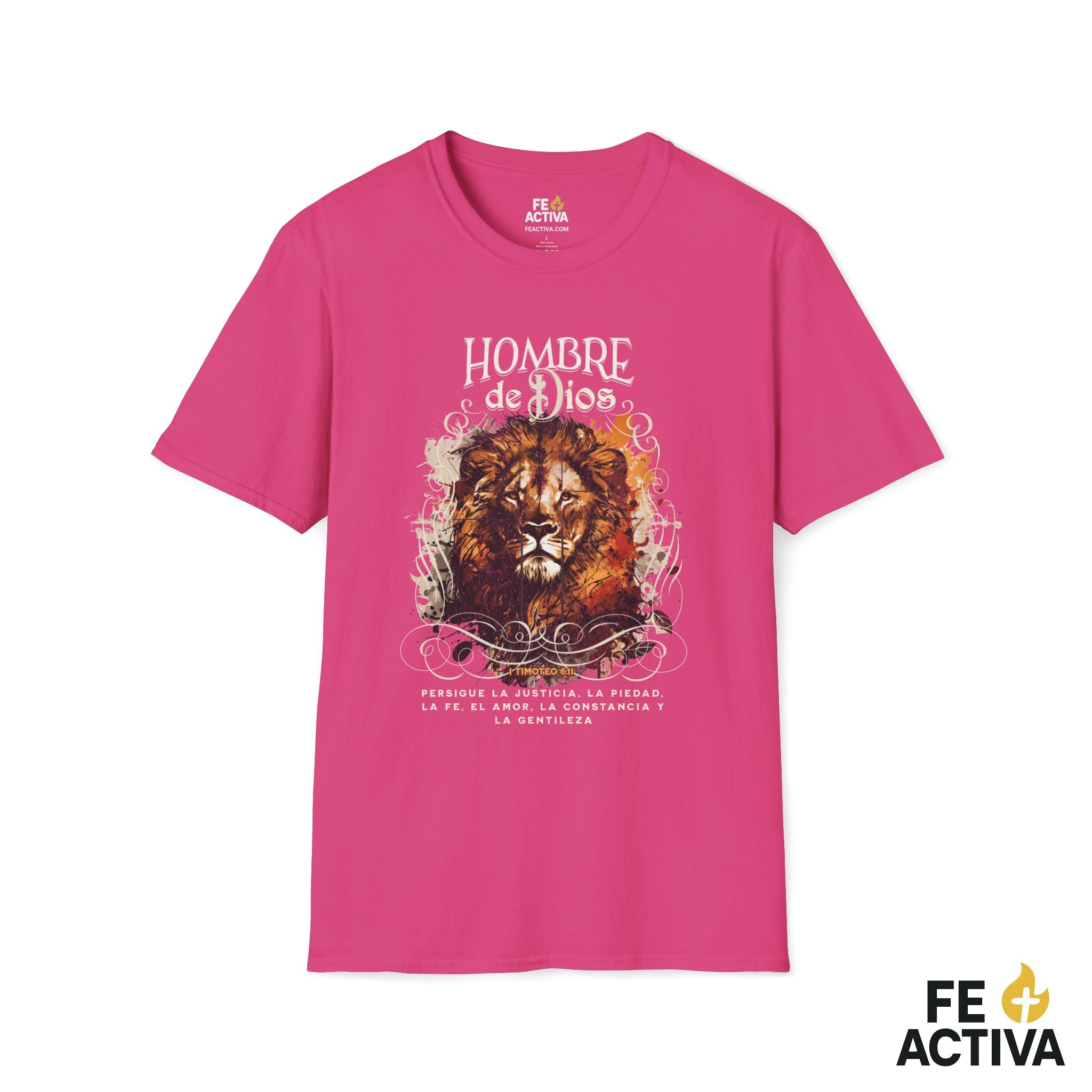 Hombre de Dios – 1 Timoteo 6:11 | Camiseta Cristiana | Fe Activa