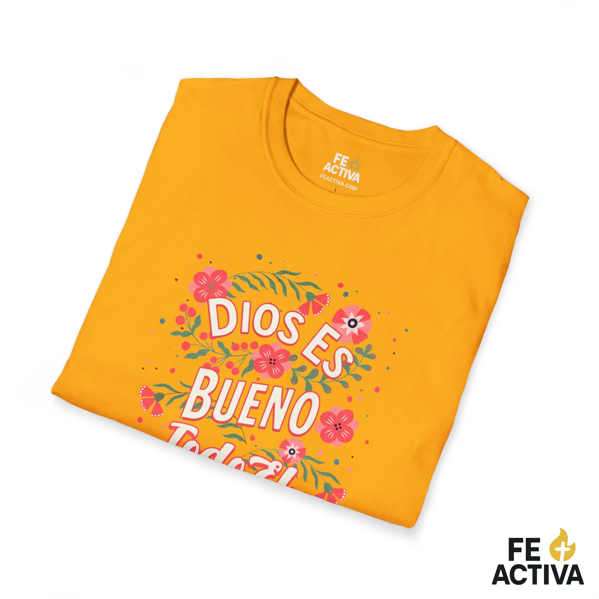 Dios es Bueno Todo el Tiempo – Salmo 107:1 | Camiseta Cristiana | Fe Activa