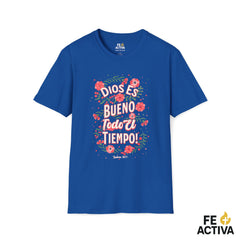 Dios es Bueno Todo el Tiempo – Salmo 107:1 | Camiseta Cristiana | Fe Activa