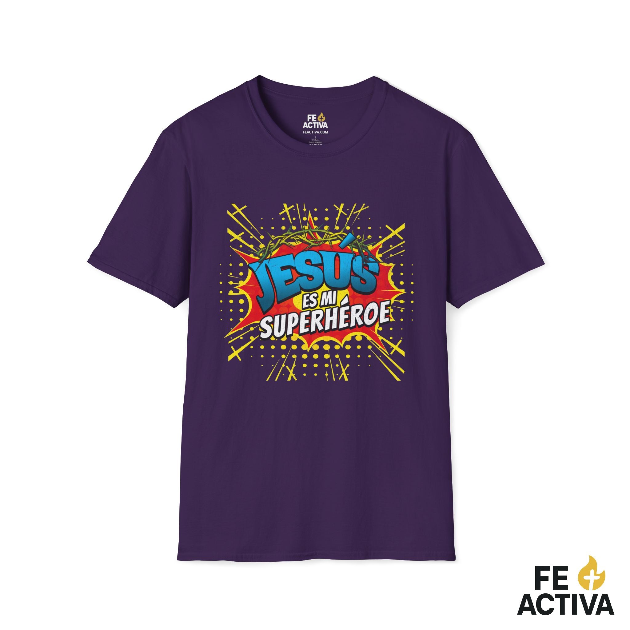 Jesús es mi Superhéroe – Juan 15:13 | Camiseta Cristiana | Fe Activa